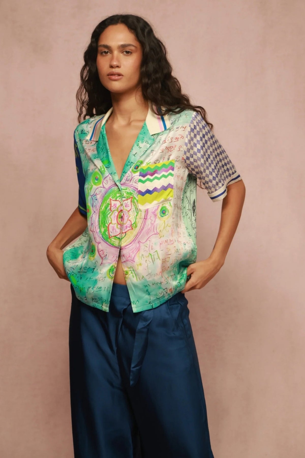 AYA KNIT RUNIC WHISPER SHIRT