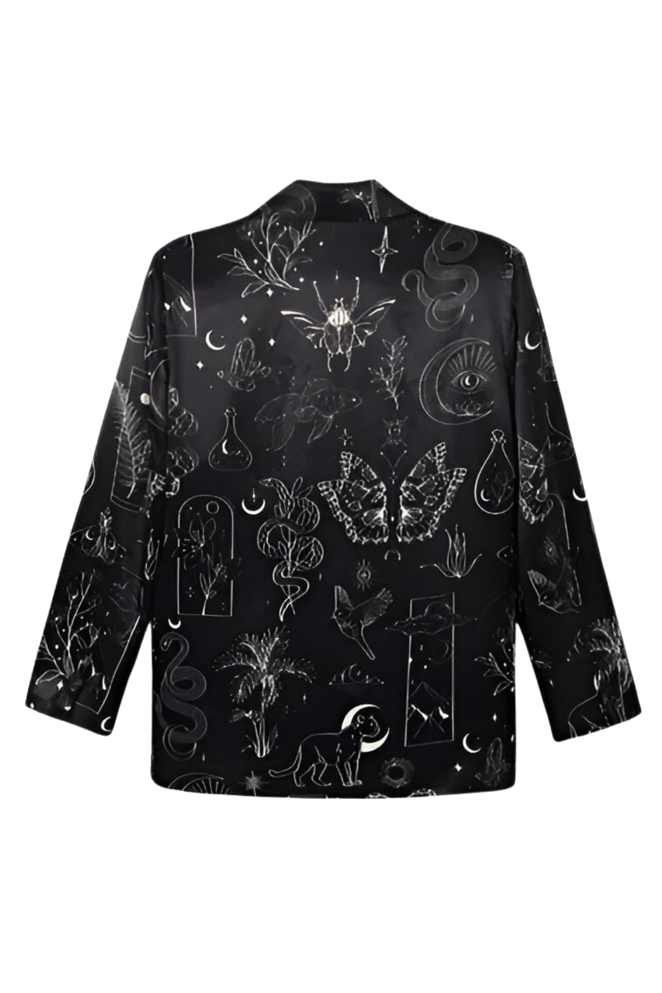 MOLLY PRINTED BLACK MAGIC BLAZER