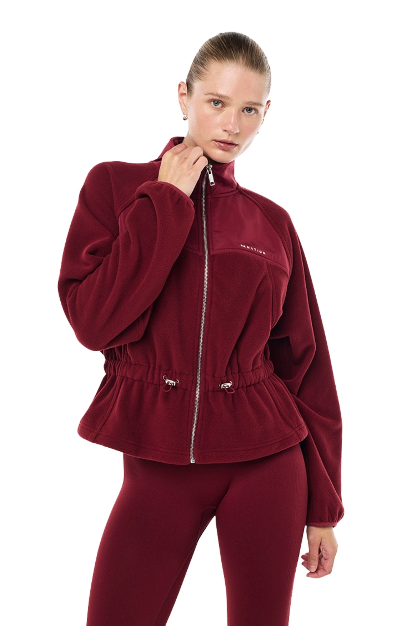 FORM JACKET IN CABERNET