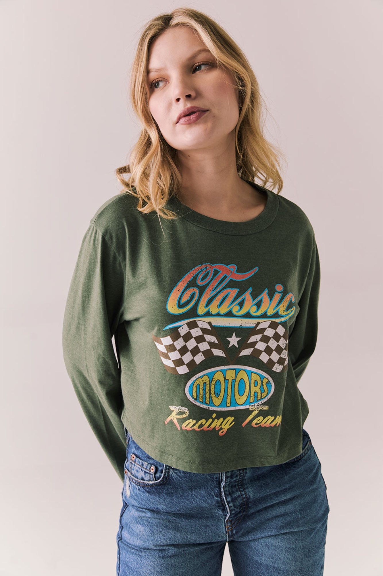 VINTAGE JERSEY HYACINTH BRONZE GREEN TEE