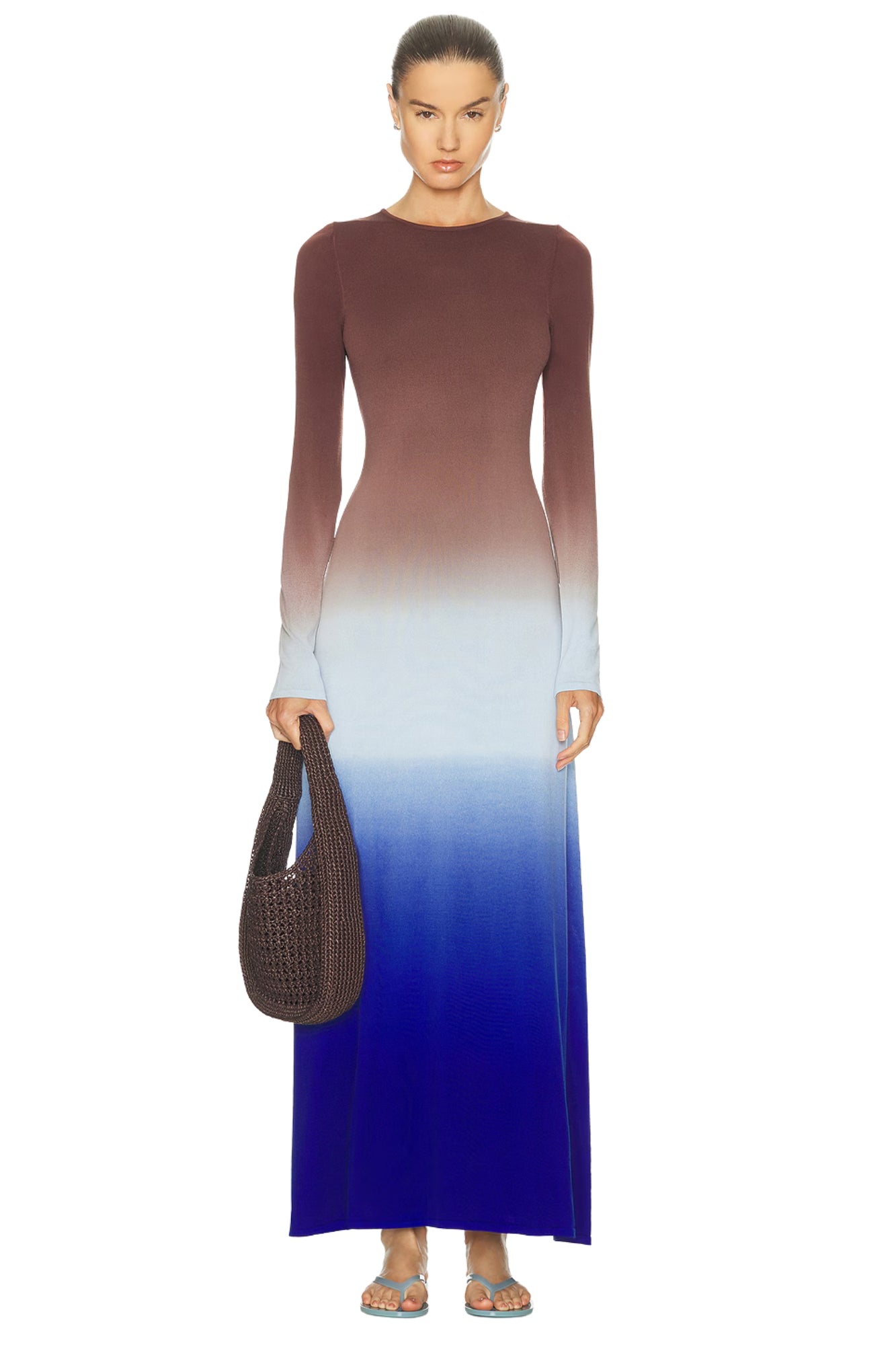 THE DORA TWILIGHT RAISIN BROWN DRESS