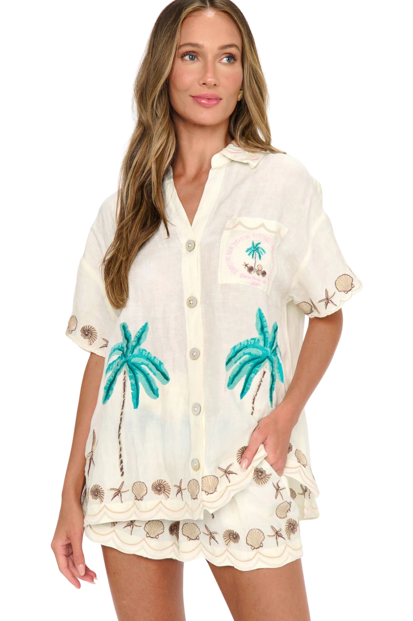 PARKER HENDRIX BEACHFRONT EMBROIDERY SET