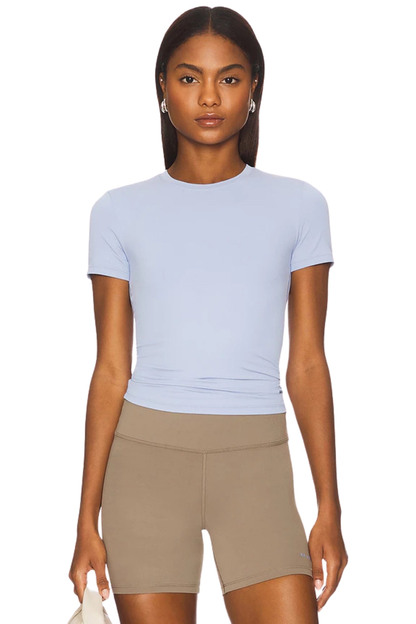 FOUNDATION SS TEE DUSTY BLUE