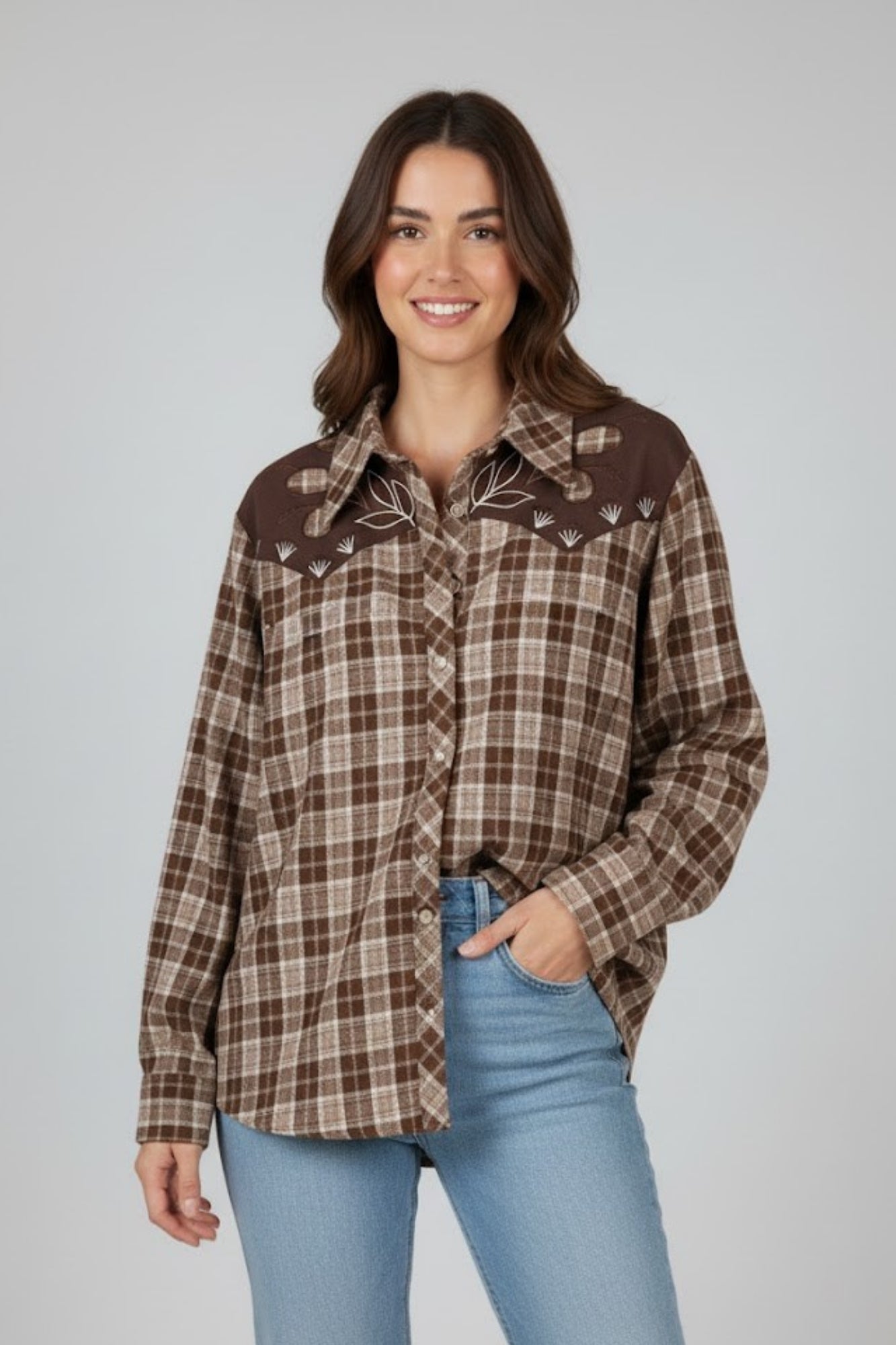 COWBOY BROWN SHIRT
