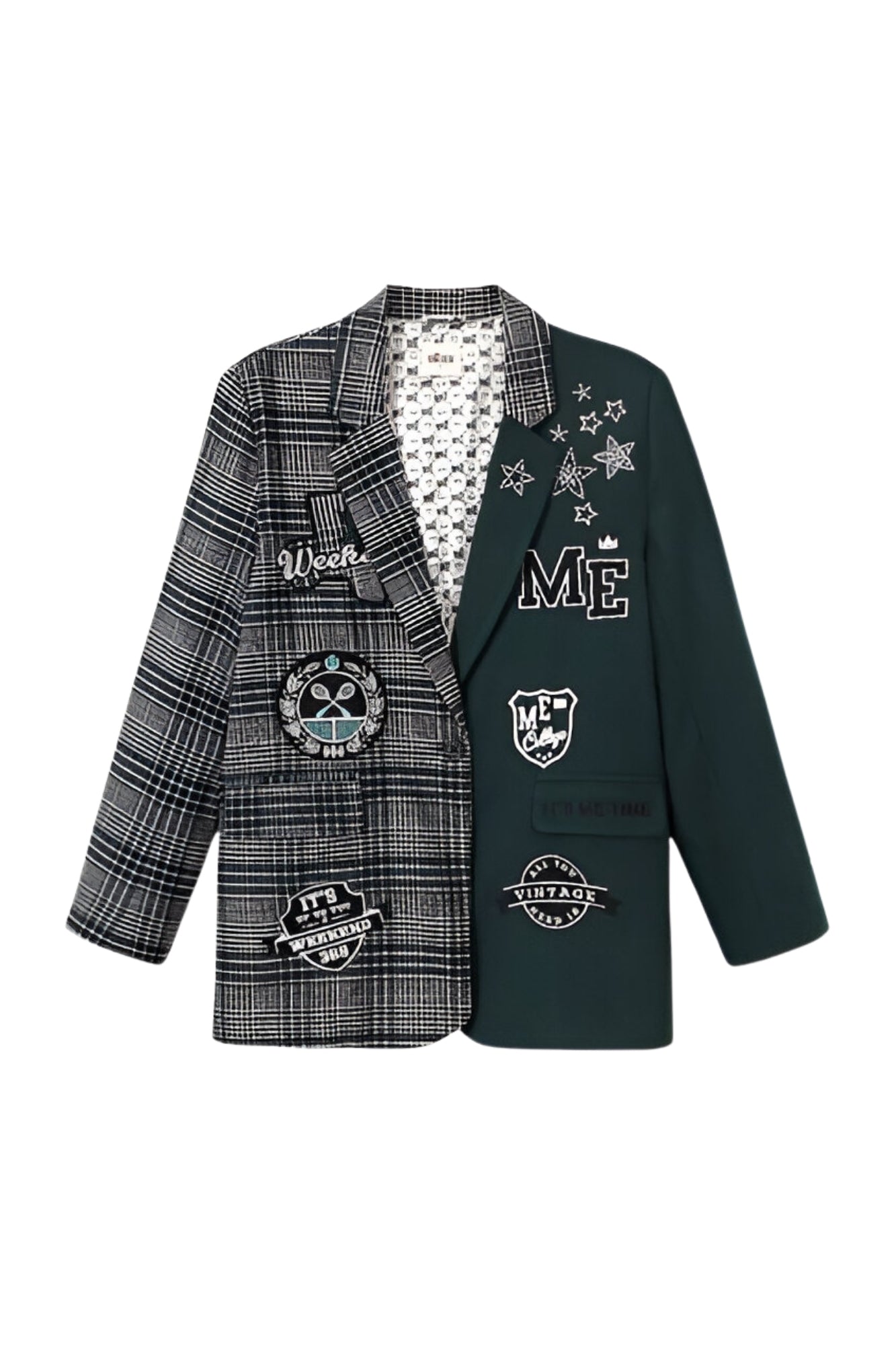 MORGAN EMERALD CHECKS JACKET