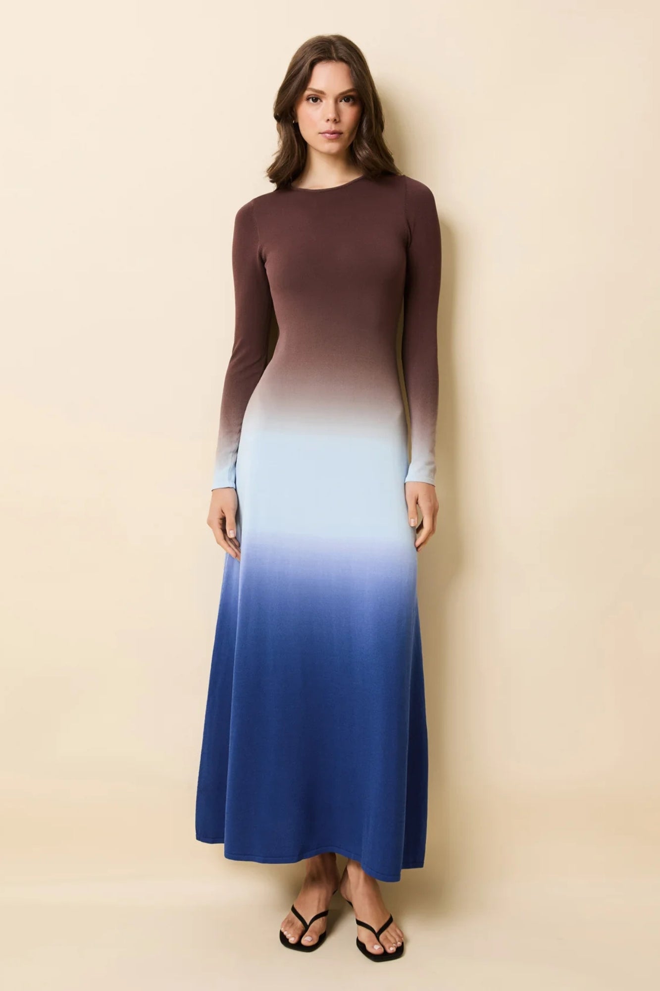 THE DORA TWILIGHT RAISIN BROWN DRESS