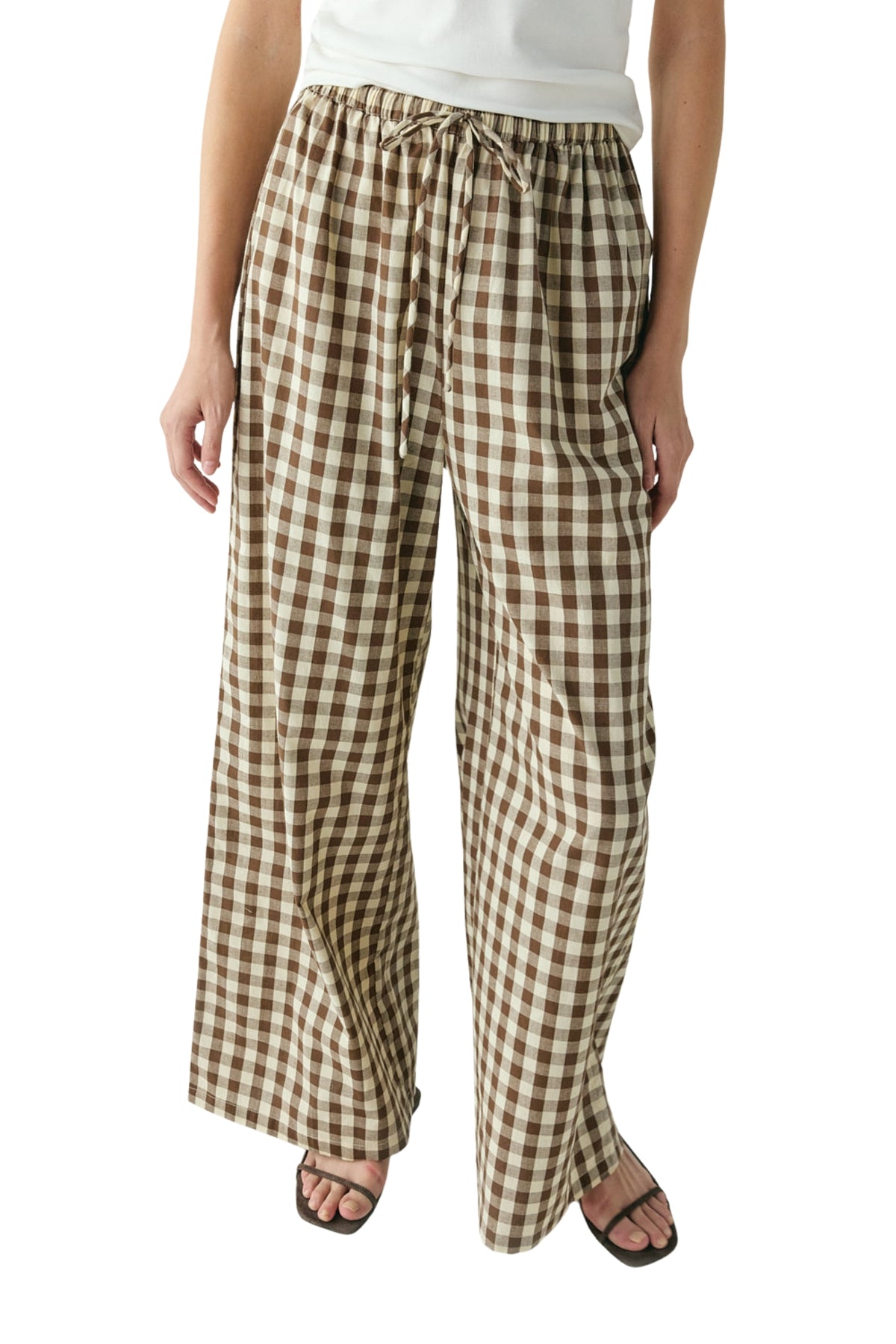 RAYA PANTS BROWN CHECK