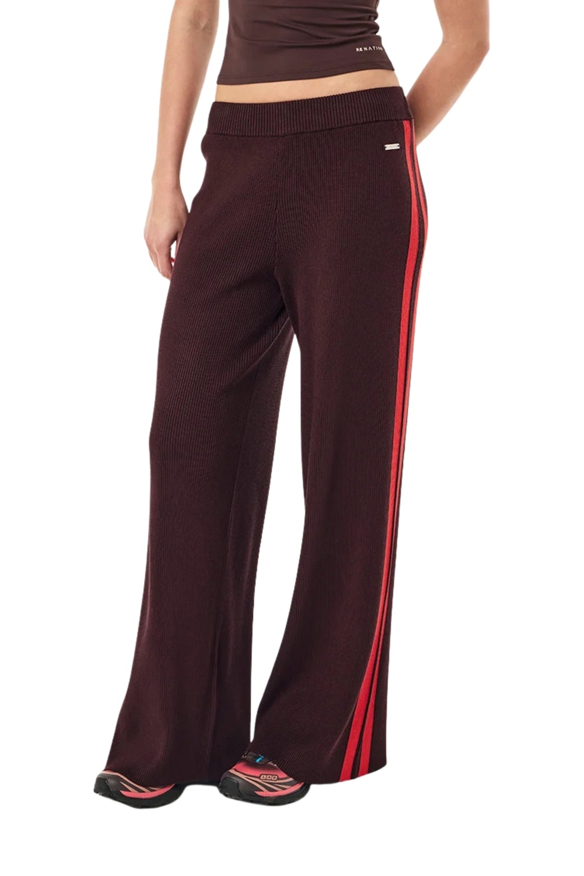 SOLAR KNIT PANT IN DARK PLUM