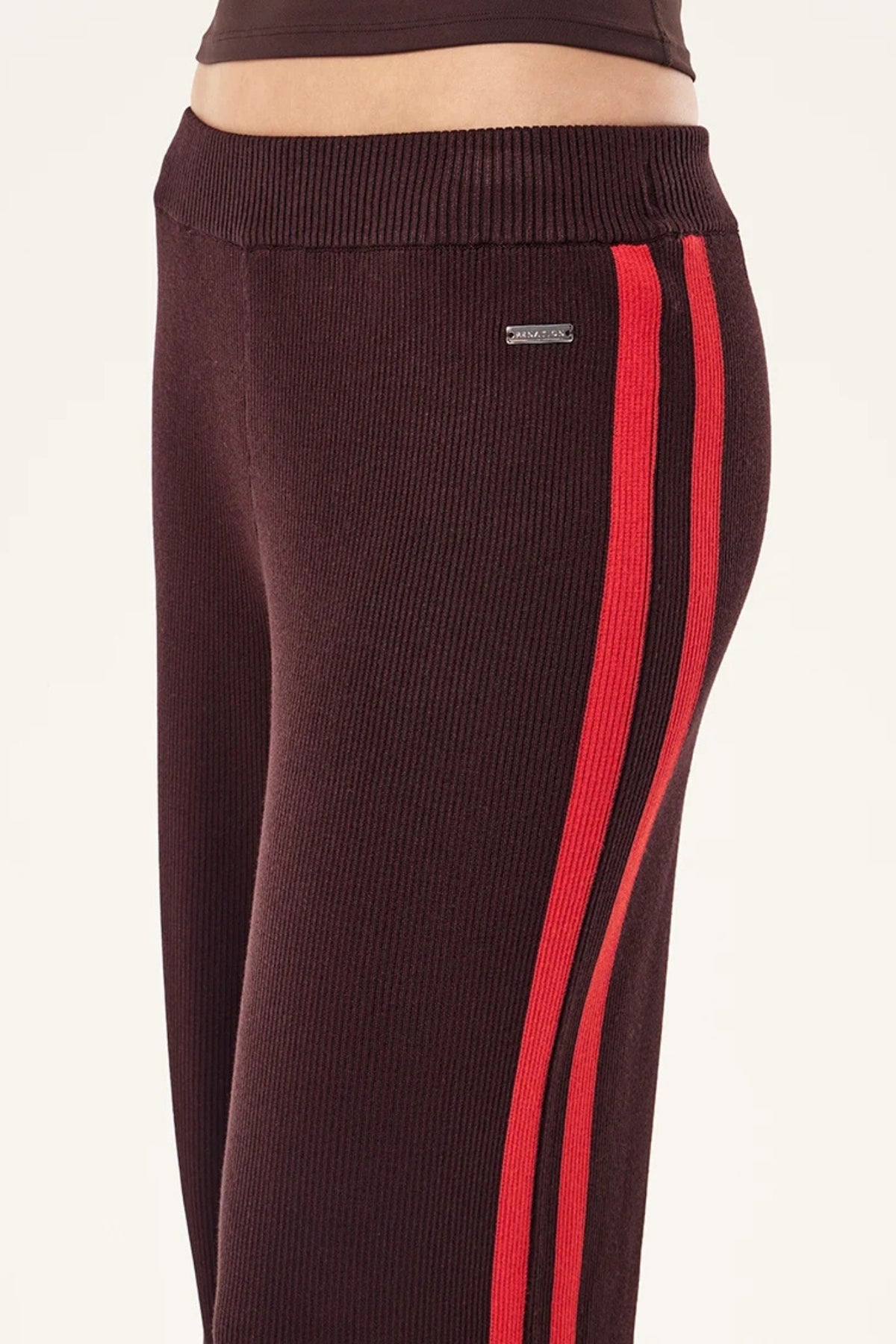 SOLAR KNIT PANT IN DARK PLUM