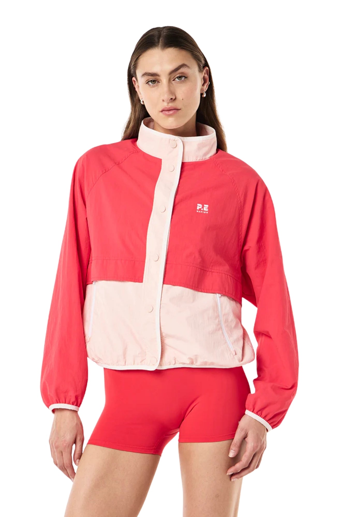 TECHNIQUE SPRAY JACKET IN STRAWBERRY