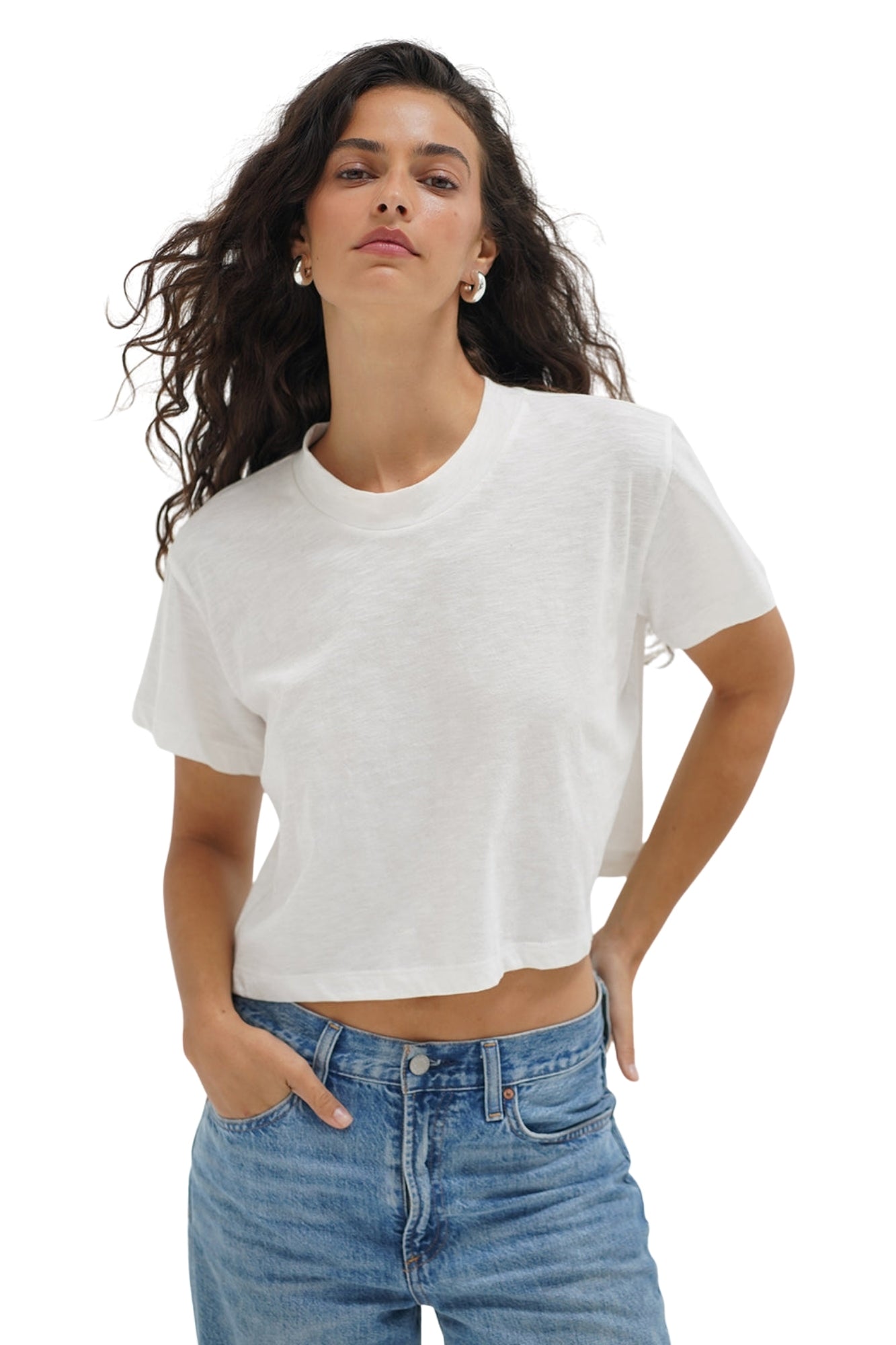 AVA COTTON WHITE TEE