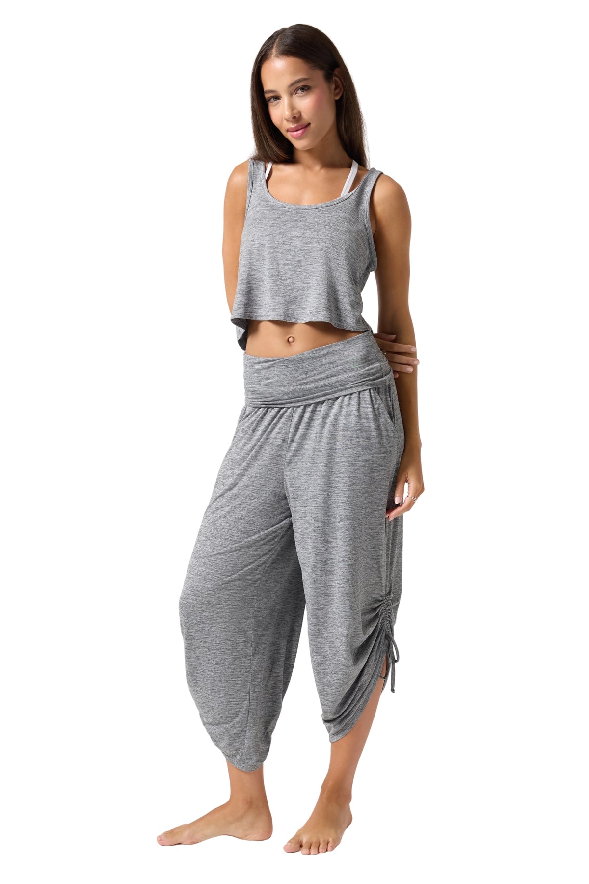 REASHA STUDIO SET IN HEATHER GREY
