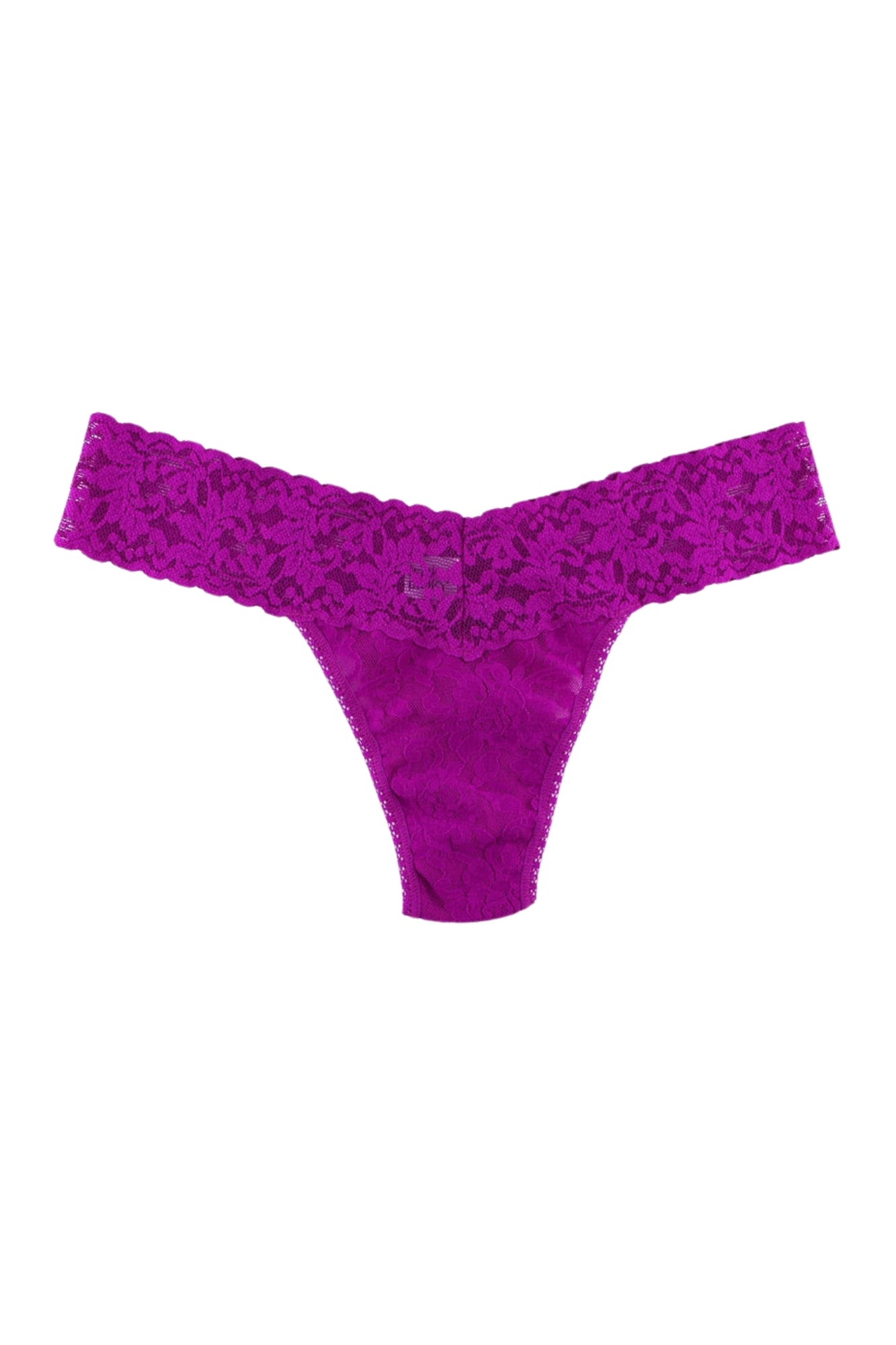 COUNLESS PINK SIGNATURE LACE LOWRISE THONG WRAPPED