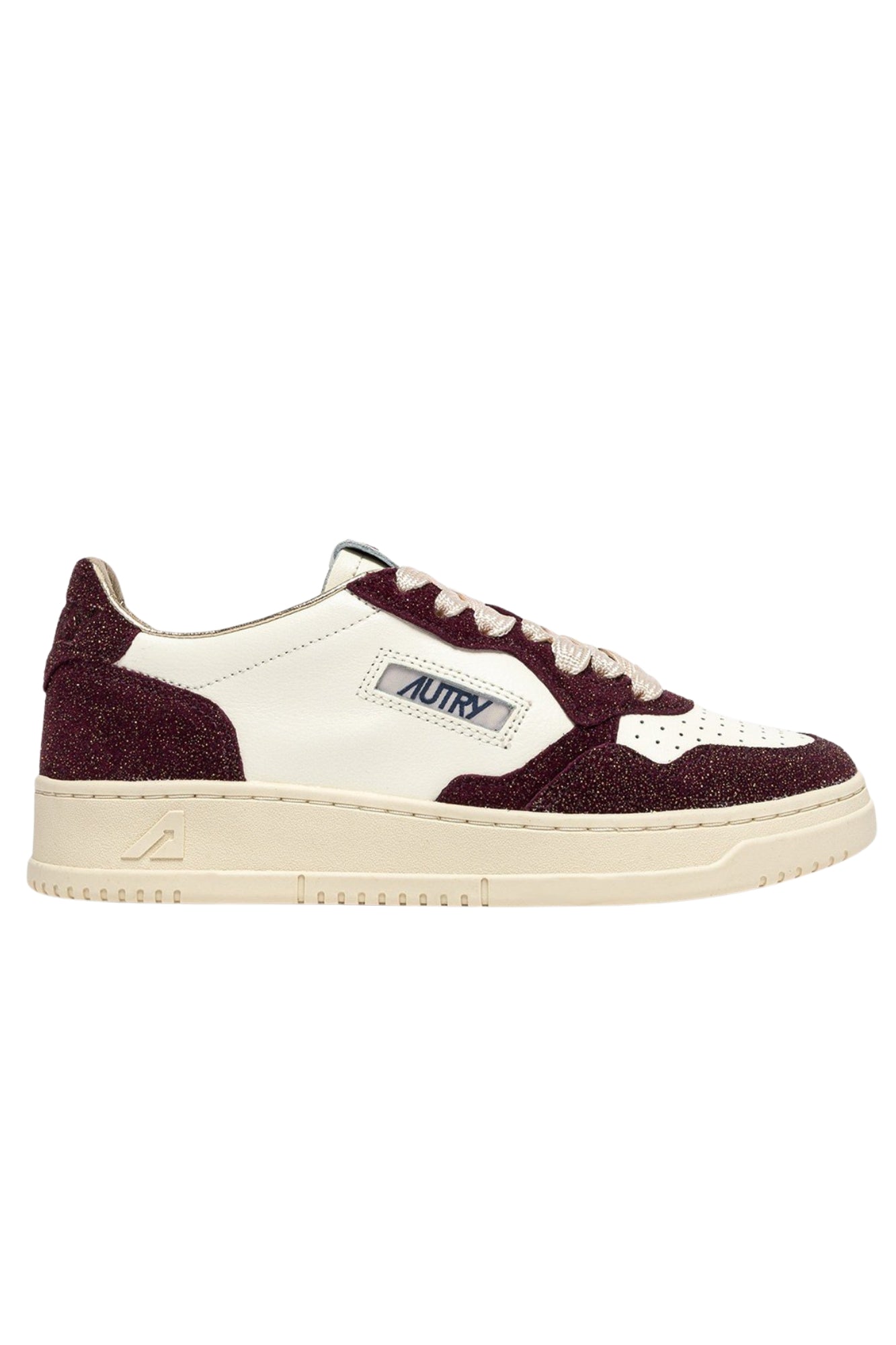 MEDALIST LOW SNEAKERS IN MARSHMELLOW AND AMARONE LEATHER