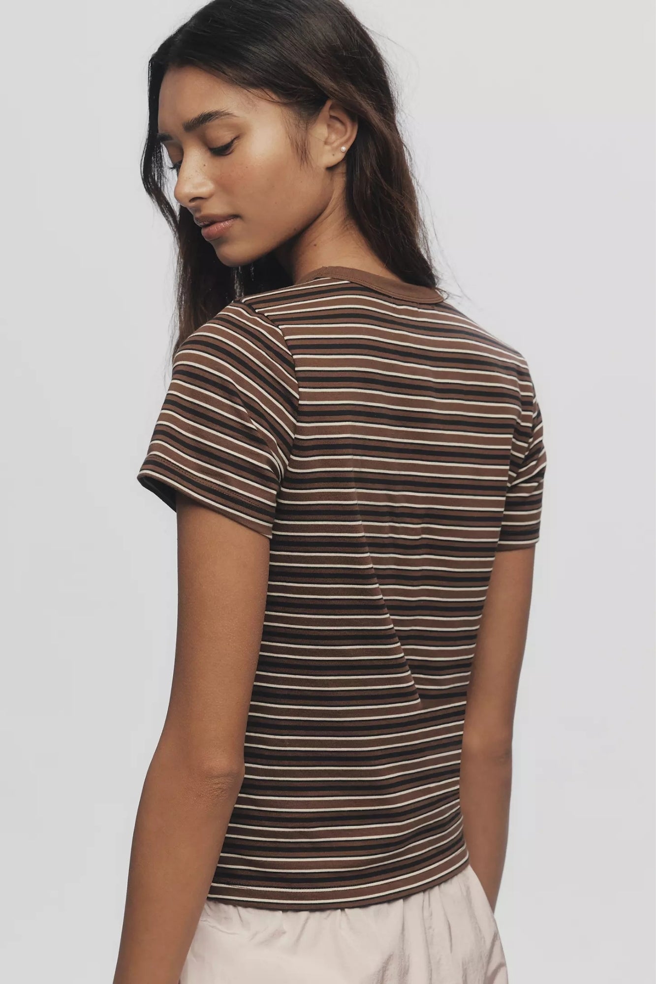 ALBA SHRUNKEN  BRUNA AND BLACK TEE