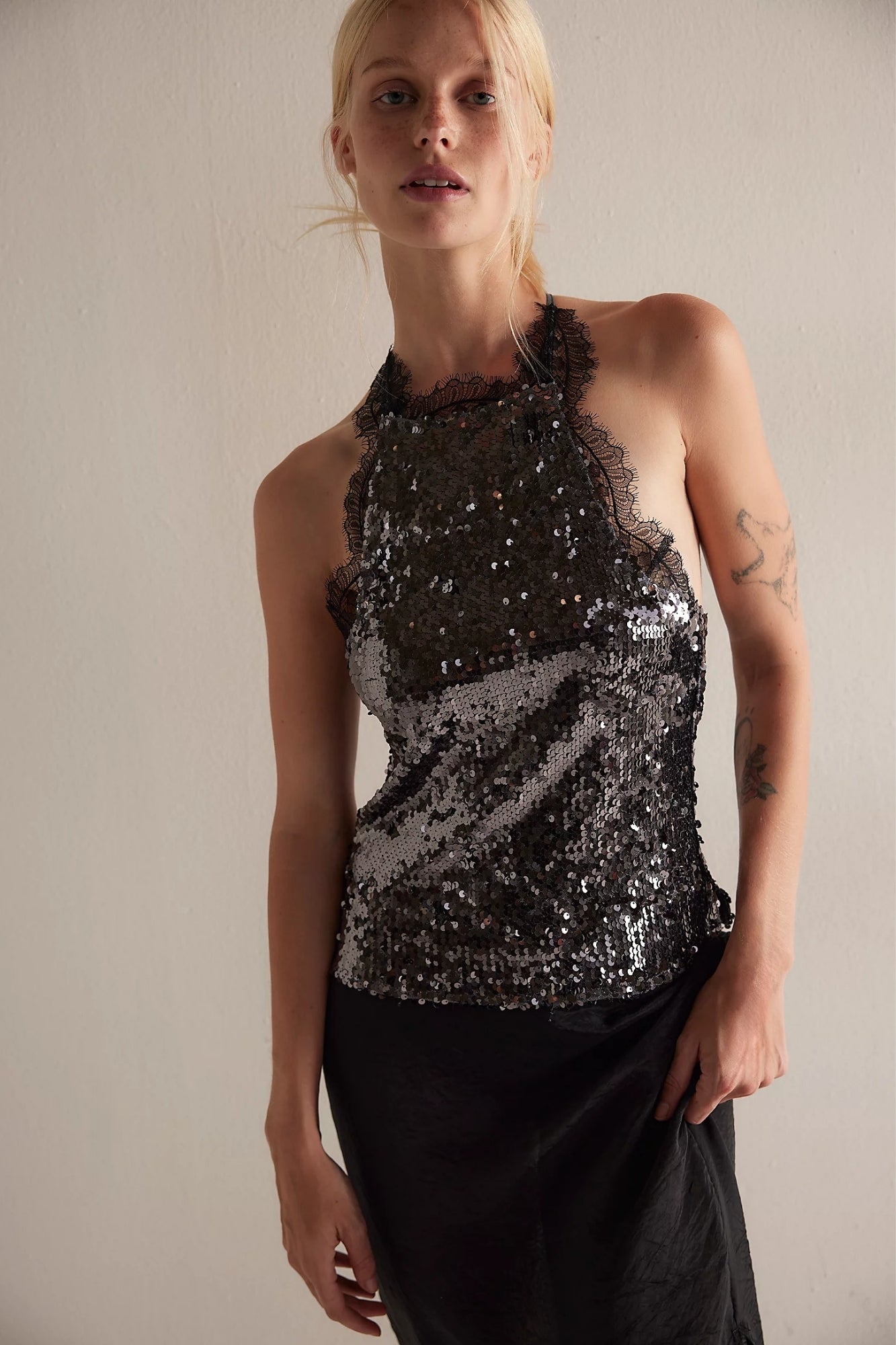 TAKE ME AWAY CAMI GUNMETAL COMBO