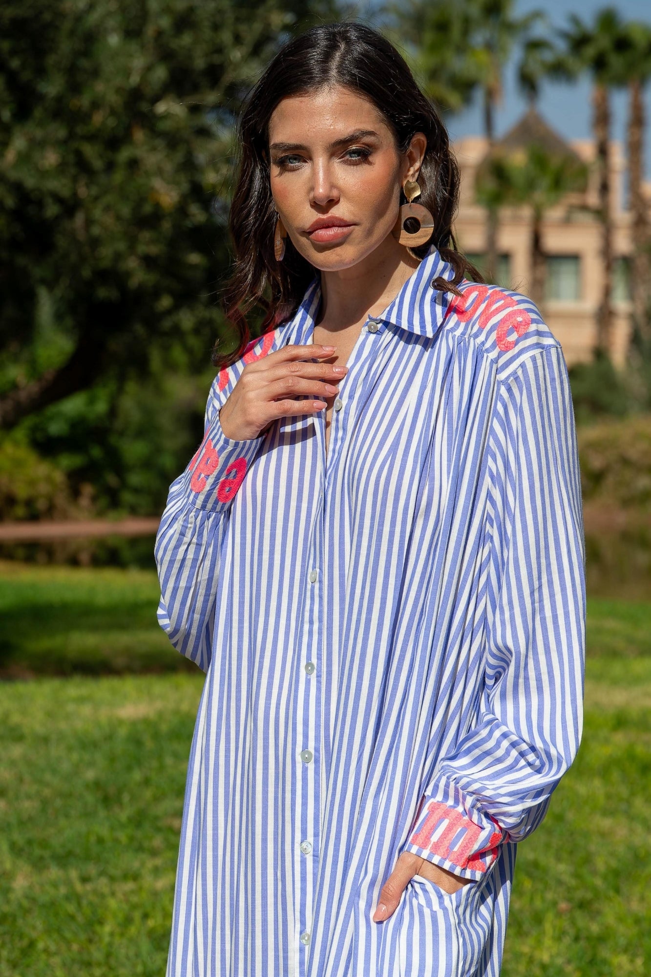 SOOTY WORDS BLUE TUNIC