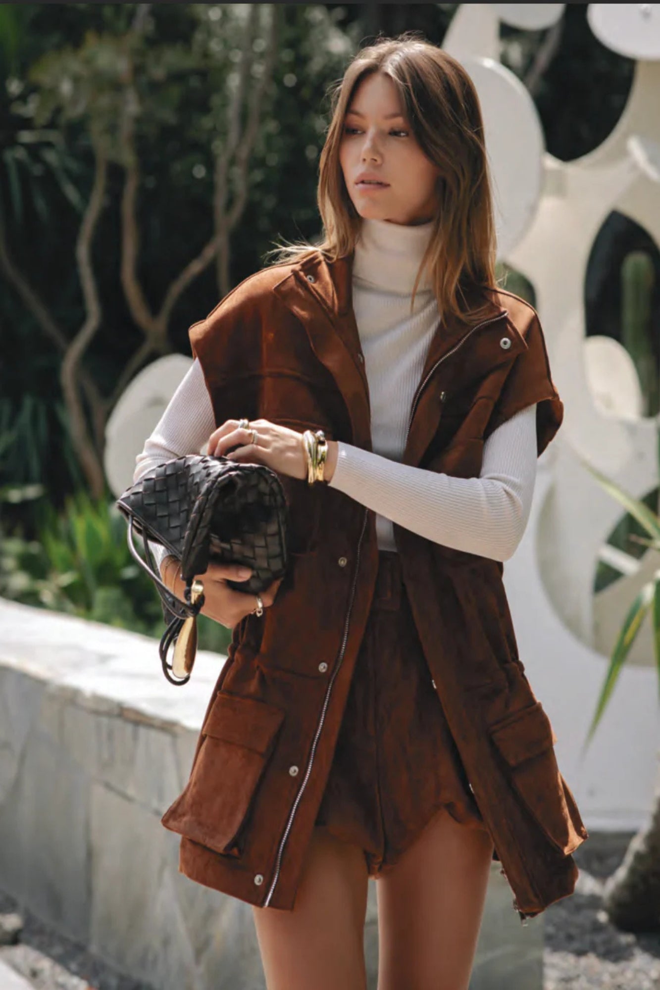 UTILITARIAN SUEDE BROWN JACKET