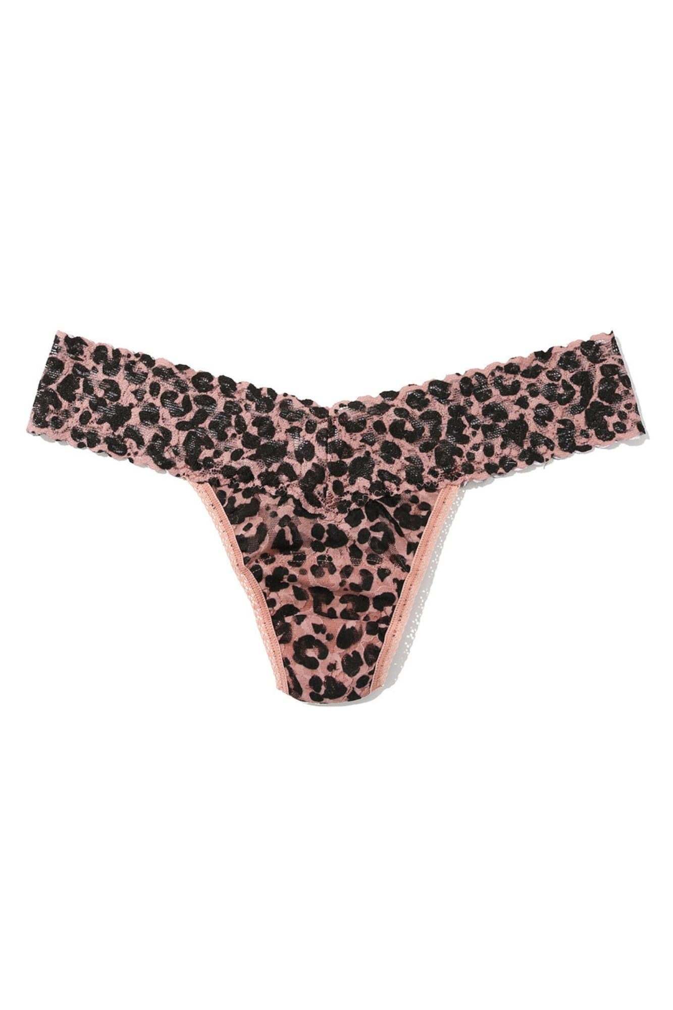 LEOPARD SIGNATURE LACE LOWRISE THONG WRAPPED
