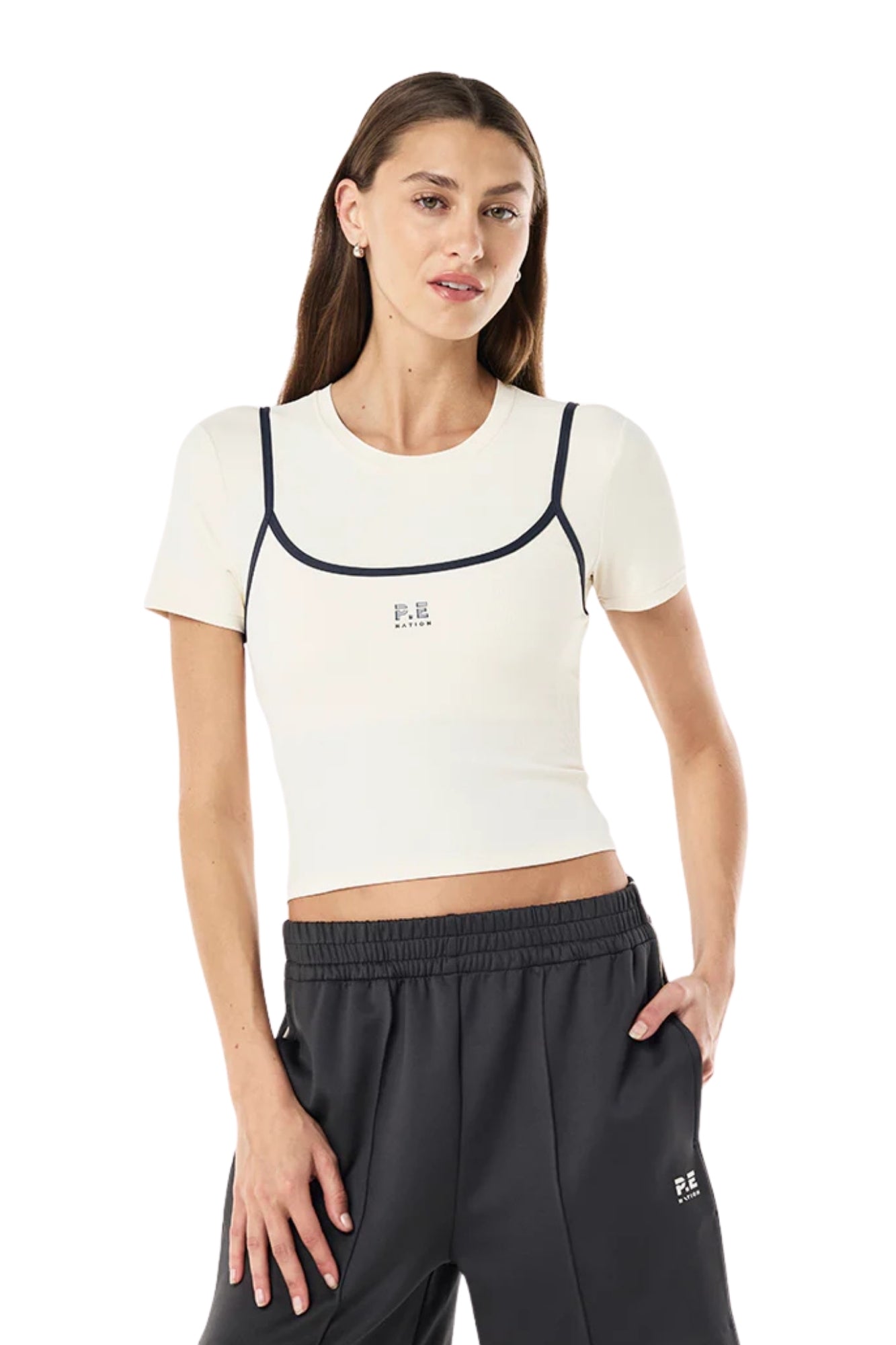 FORWARD SHORT SLEEVE TEE IN WHISPER WHITE