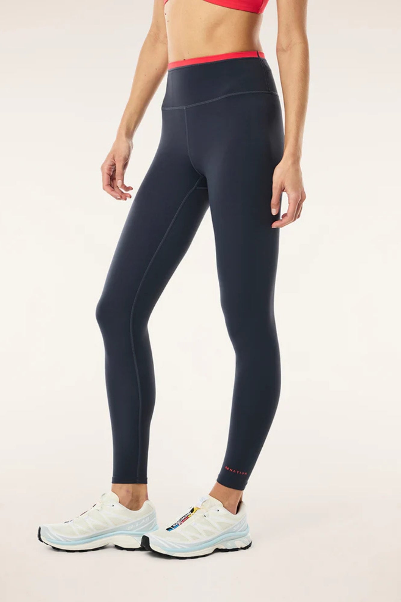 VITA FULL MARINE BLUE STRAWBERRY LENGTH LEGGING