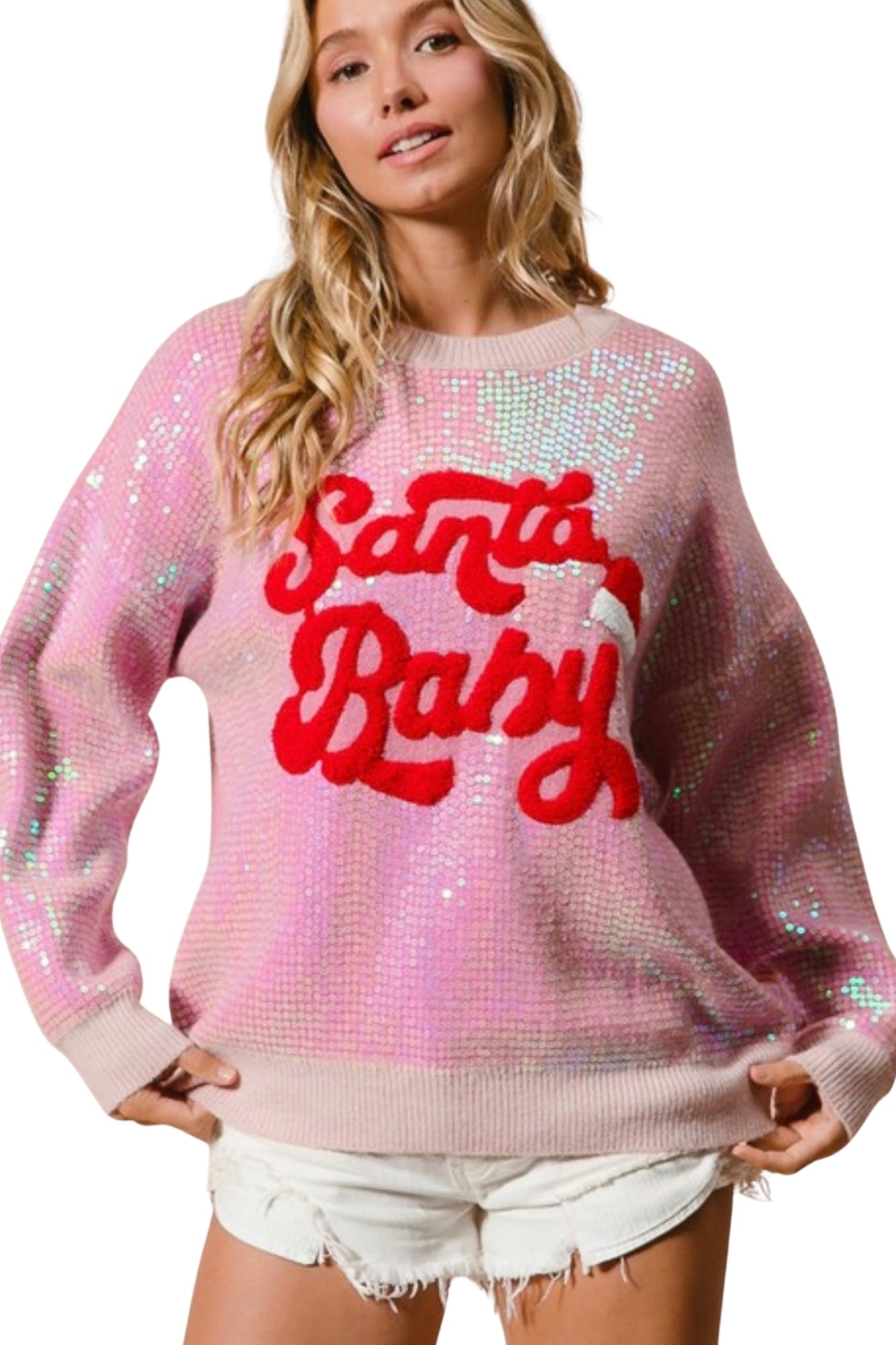 CHRISTMAS SEQUINS SWEATER