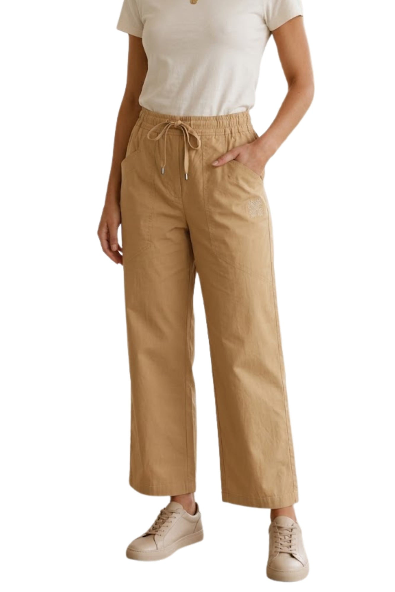 ELLA PANT DROIT IN BEIGE