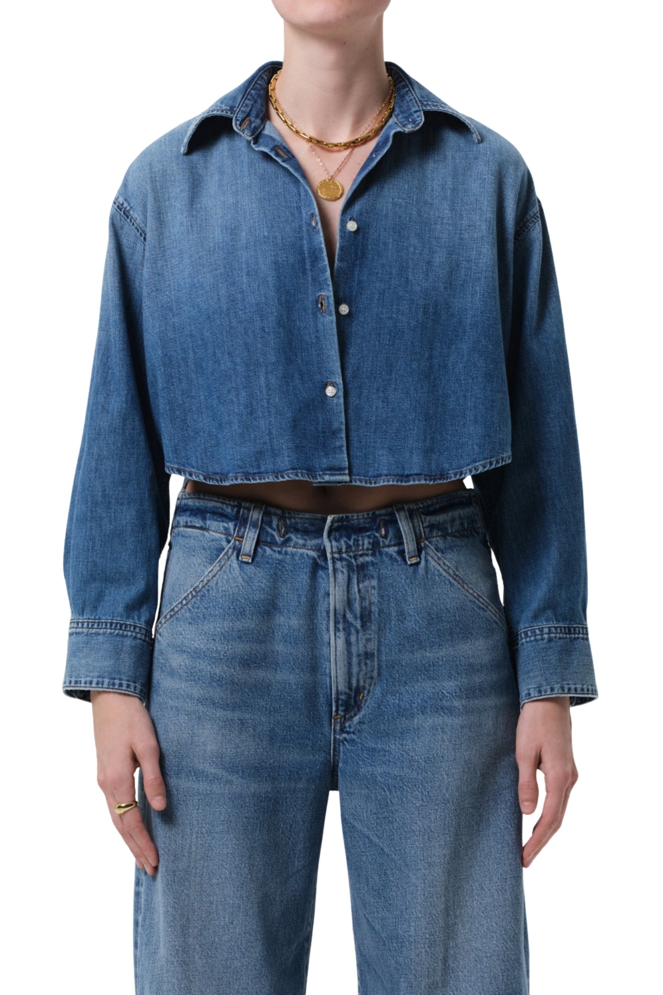 ANA CROPPED SHIRT IN SOMERSET