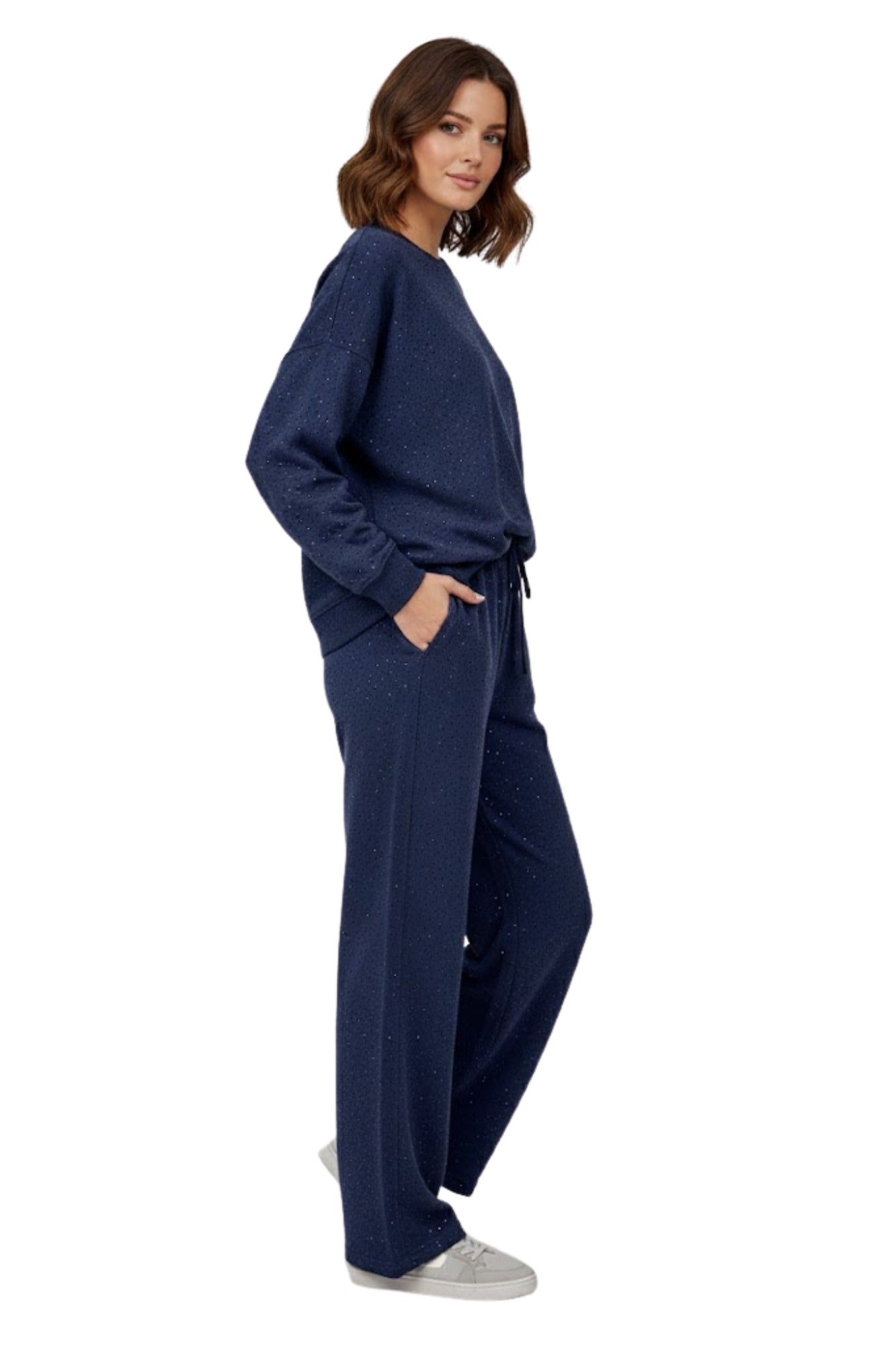 RHINESTONE NAVY BLUE SET