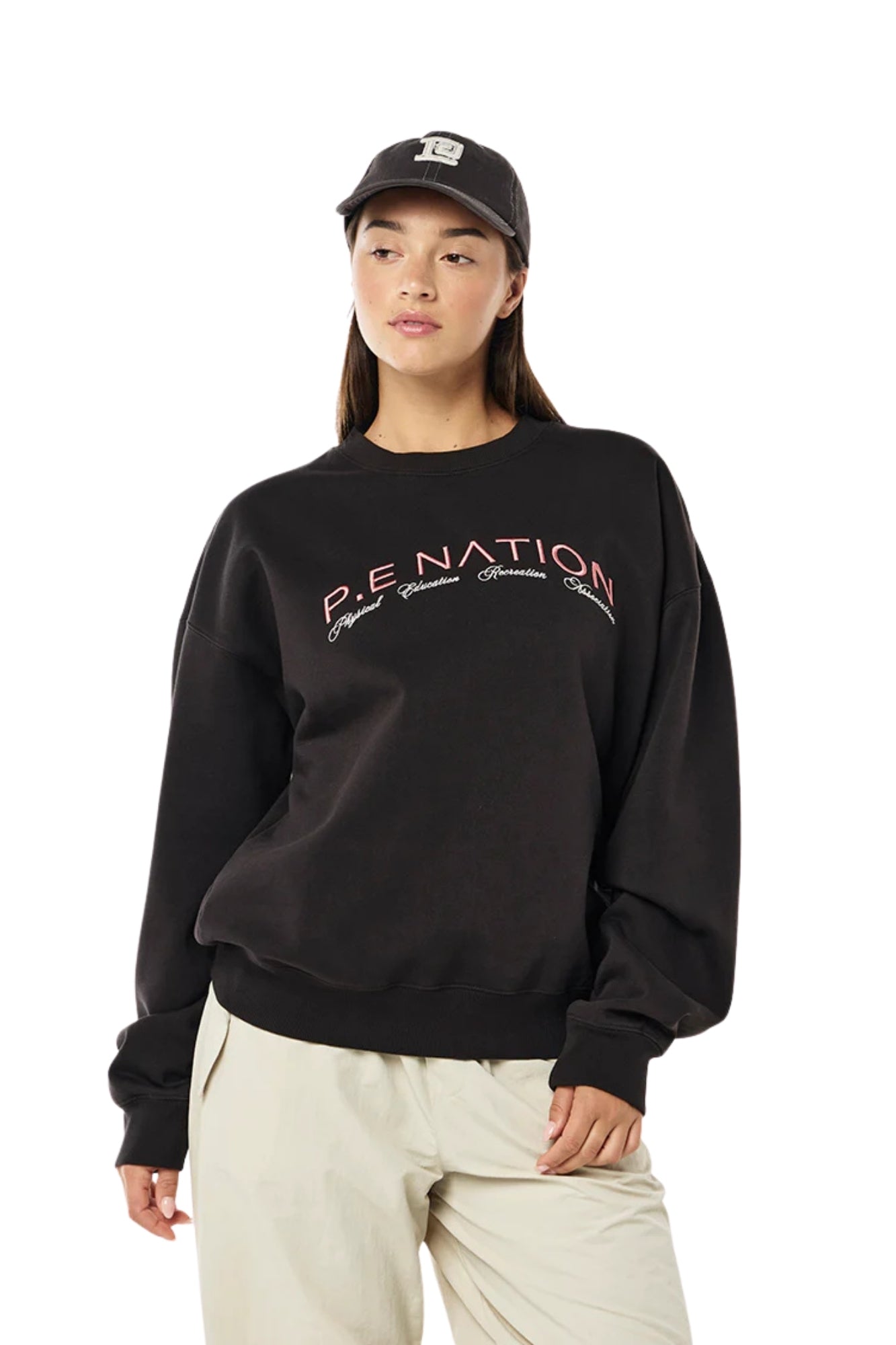 VOLUME WASHED LICORICE SWEAT