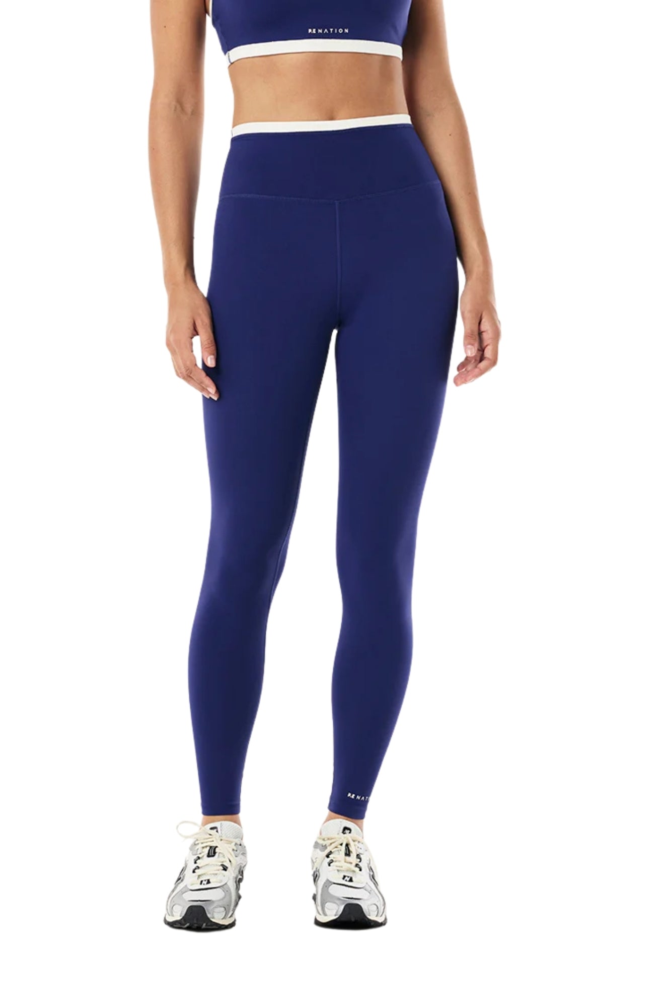 VITA FULL LENGHT LEGGING IN BRIGHT NAVY AND WHISPER WHITE