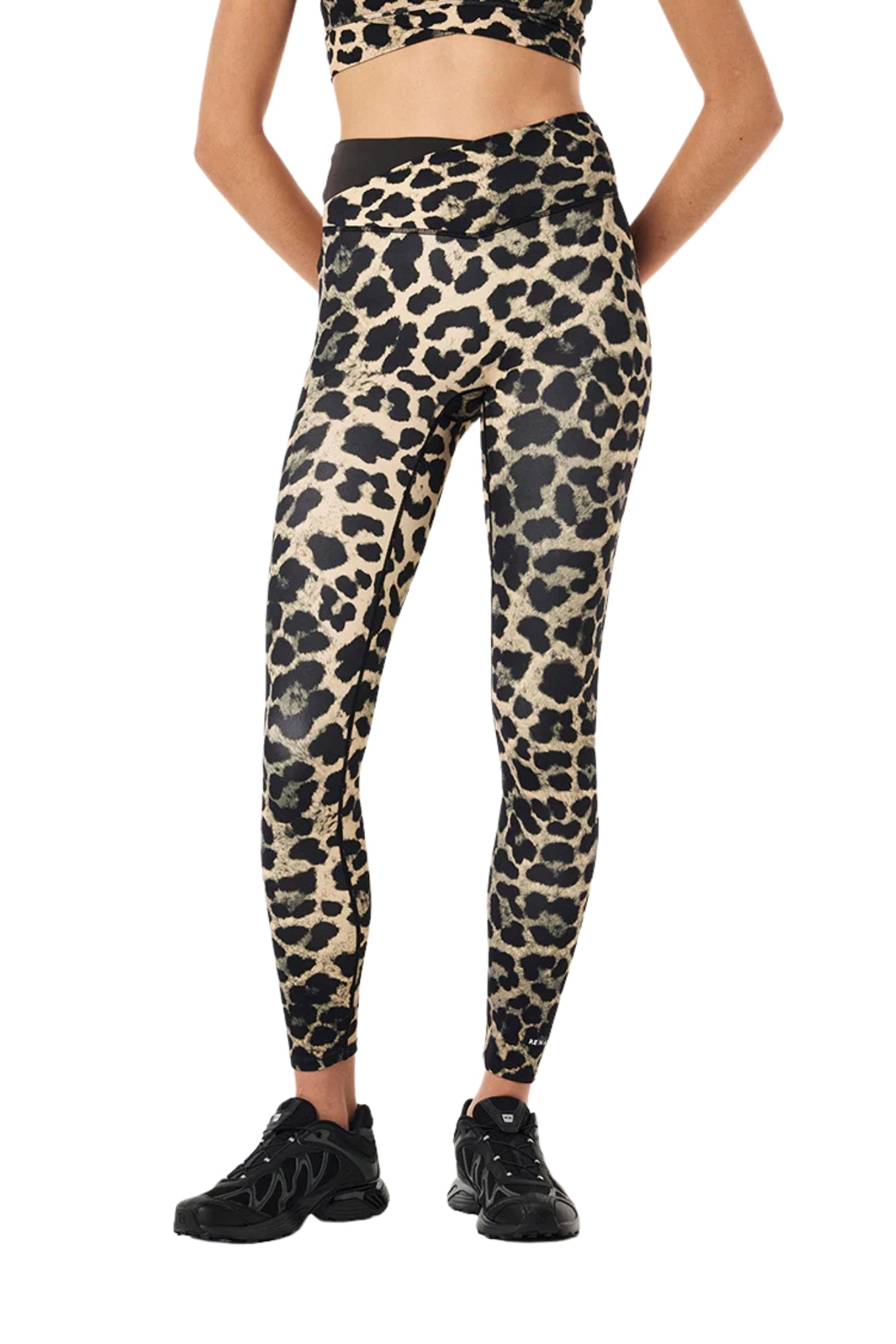 WANDER FULL LENGTH LEOPARD SMOKESTONE LEGGING