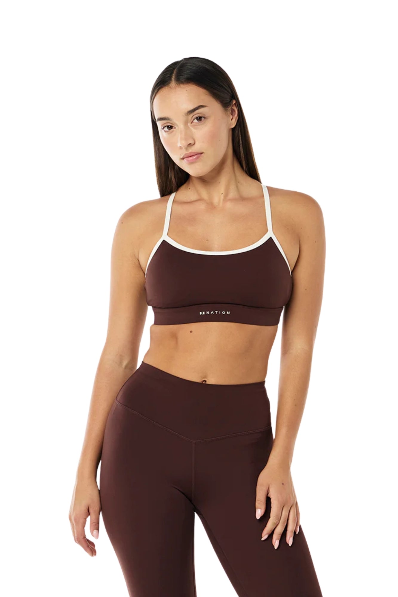 SIGNATURE MAHOGANY SPORTS BRA