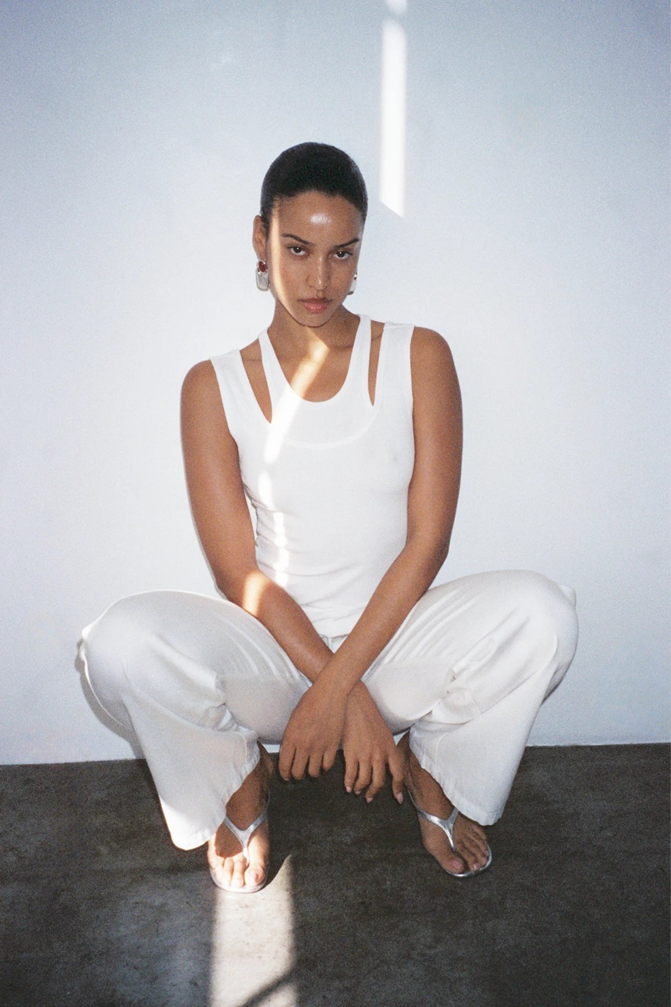 ALLEN RIB TANK IN WHITE