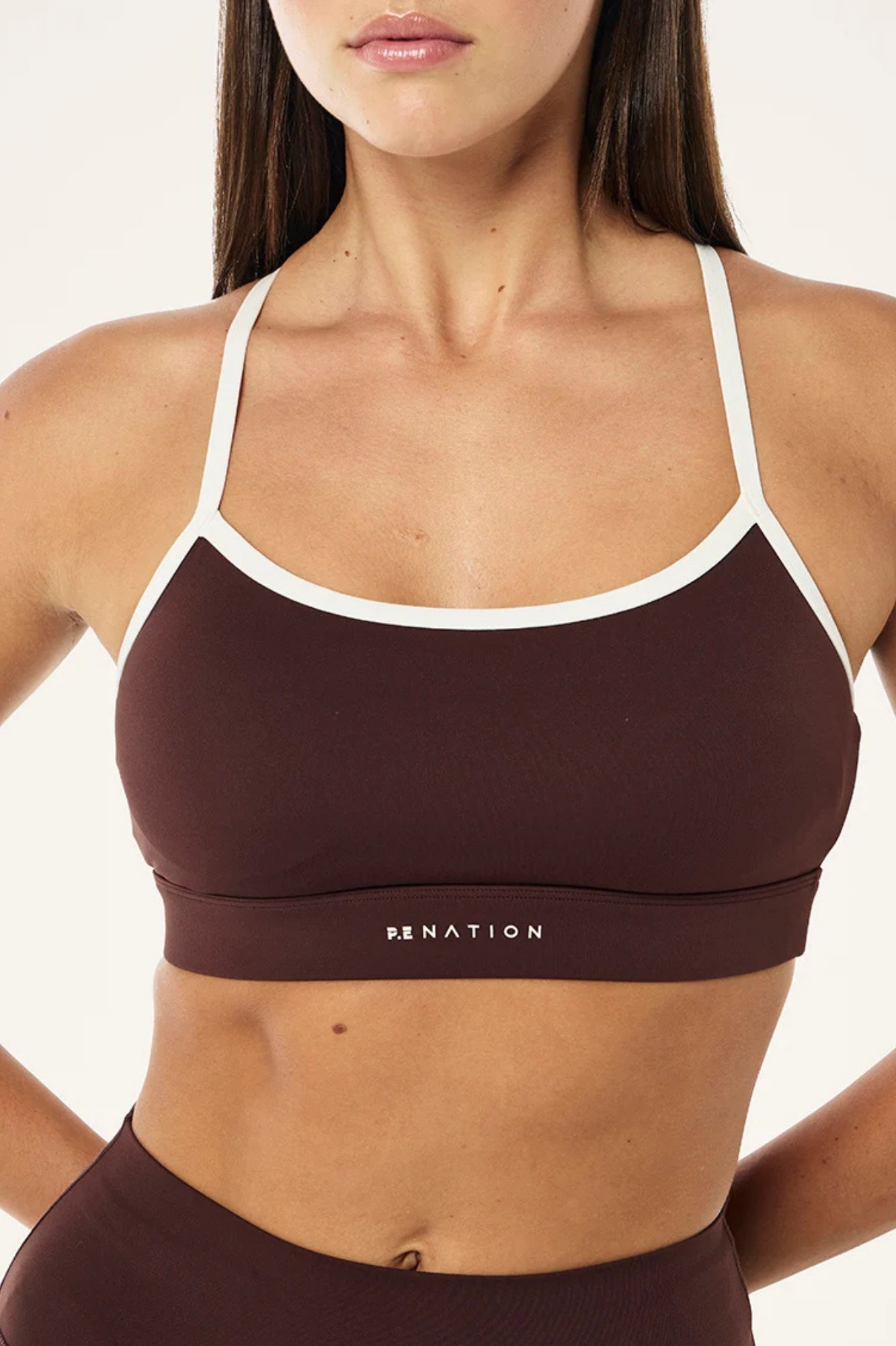 SIGNATURE MAHOGANY SPORTS BRA