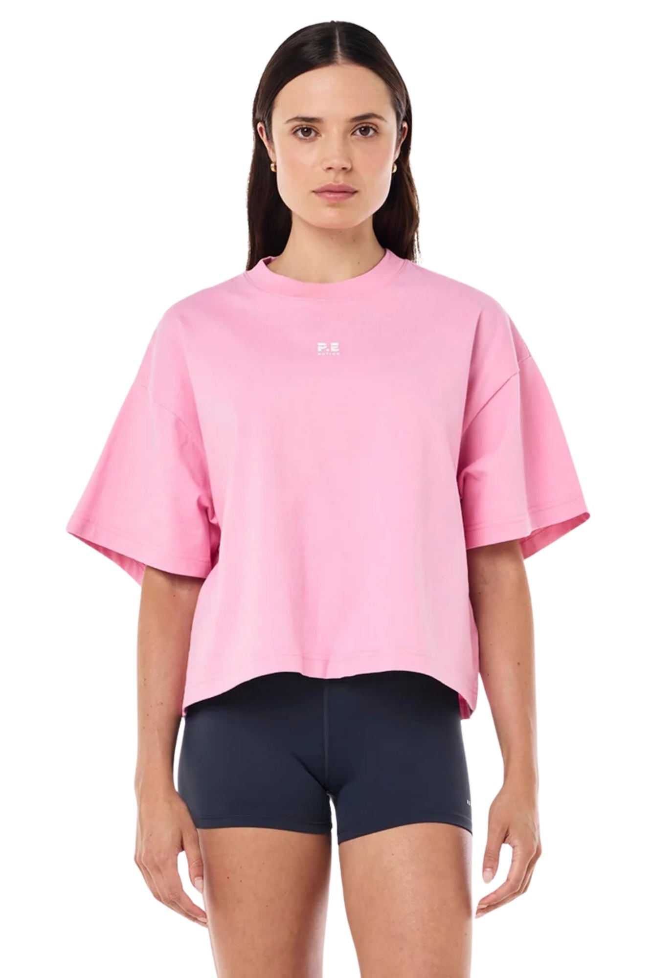 SUPERFINE TEE IN PRISM PINK