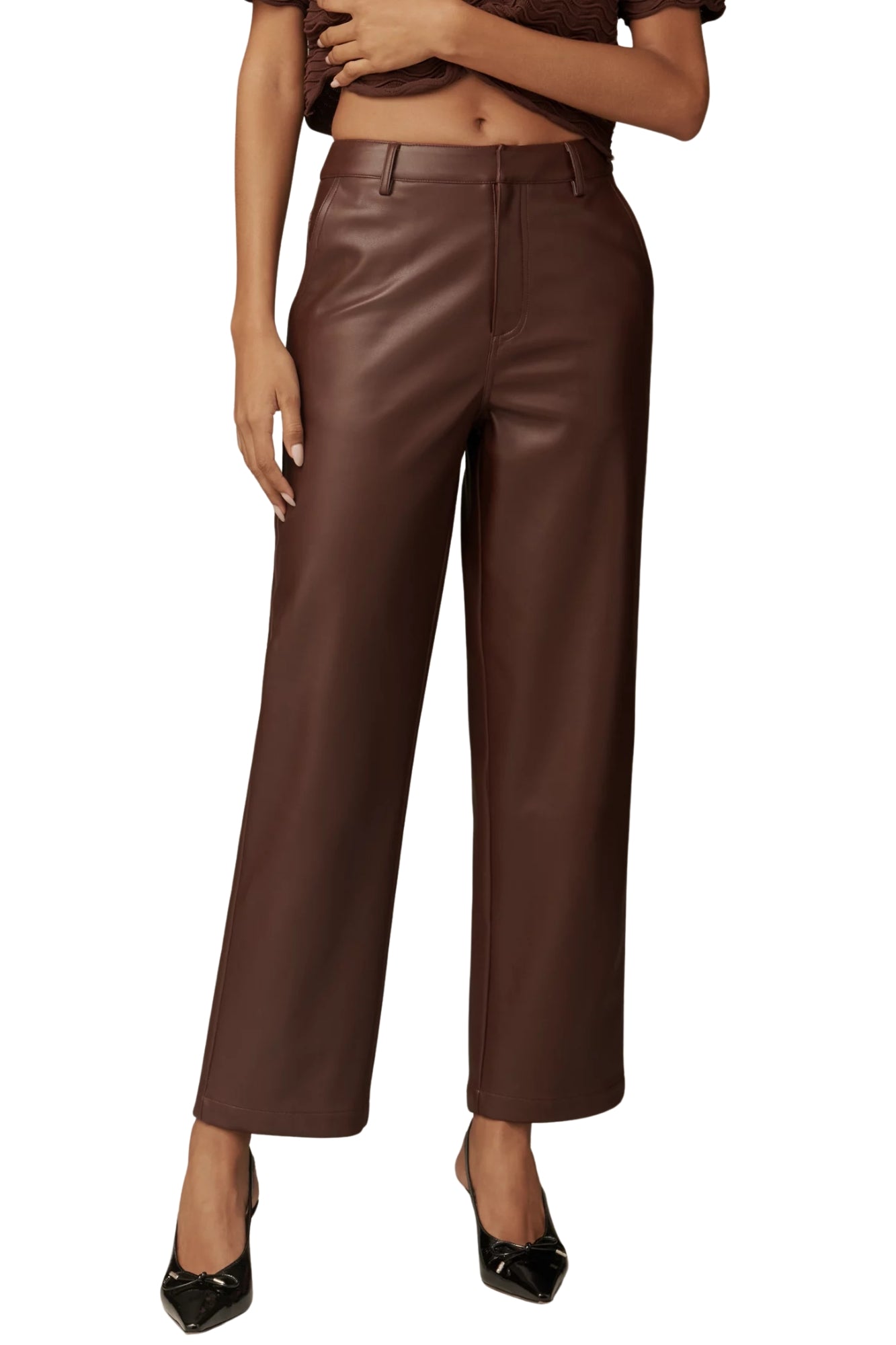 DELPHINE PLUM BROWN PANT