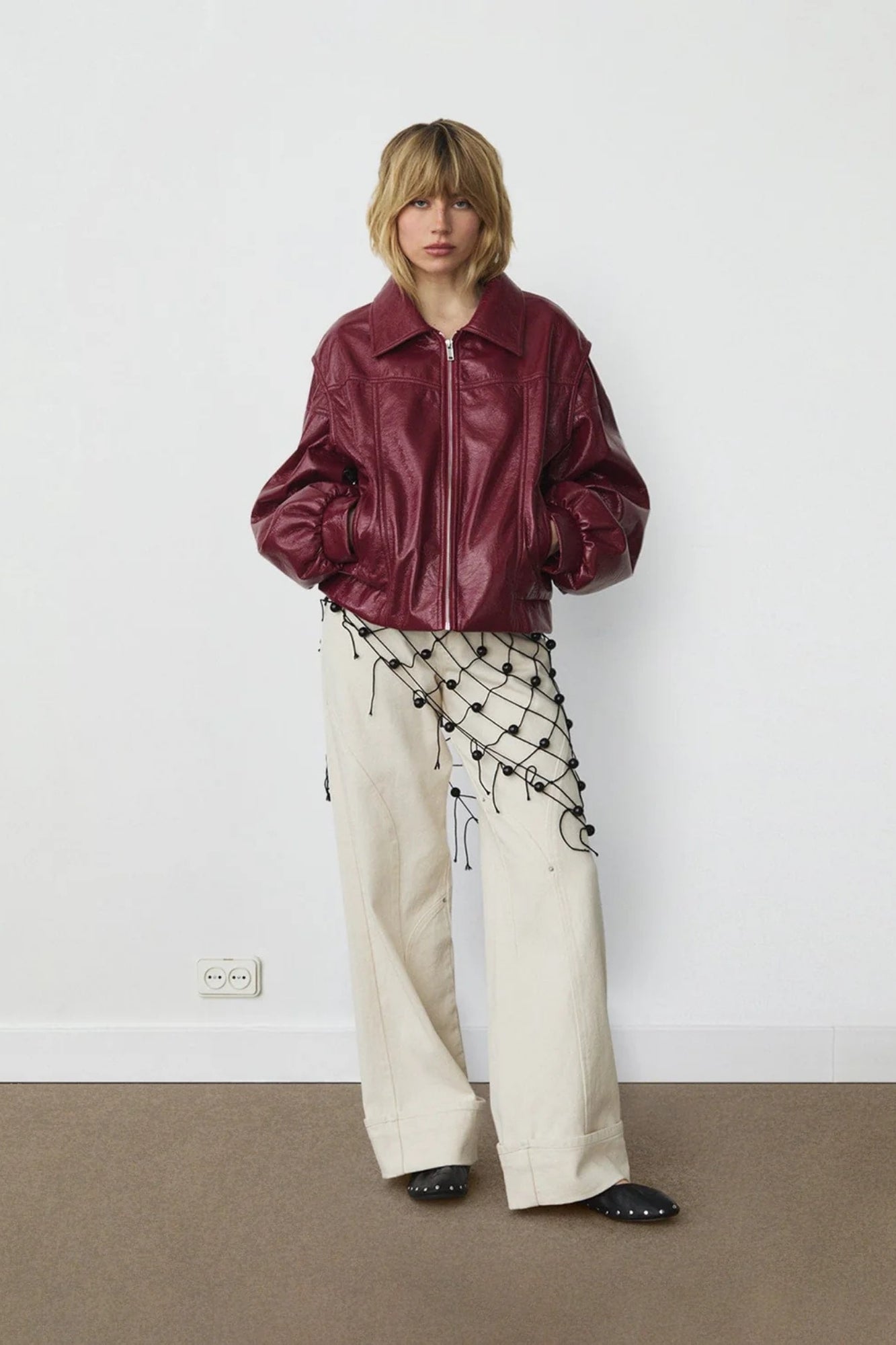 CUPIDO RED BOMBER JACKET
