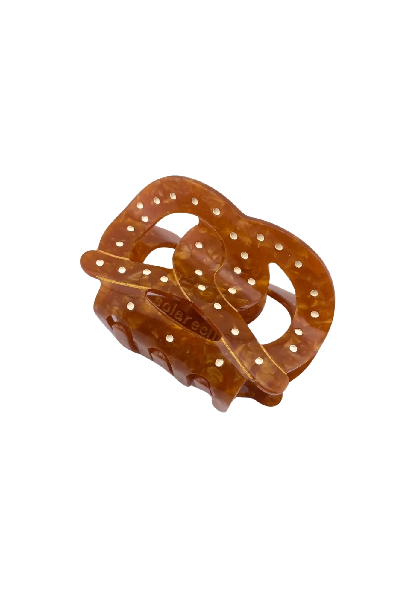 HAND PAINTED PRETZEL HAIR HAIR CLIP