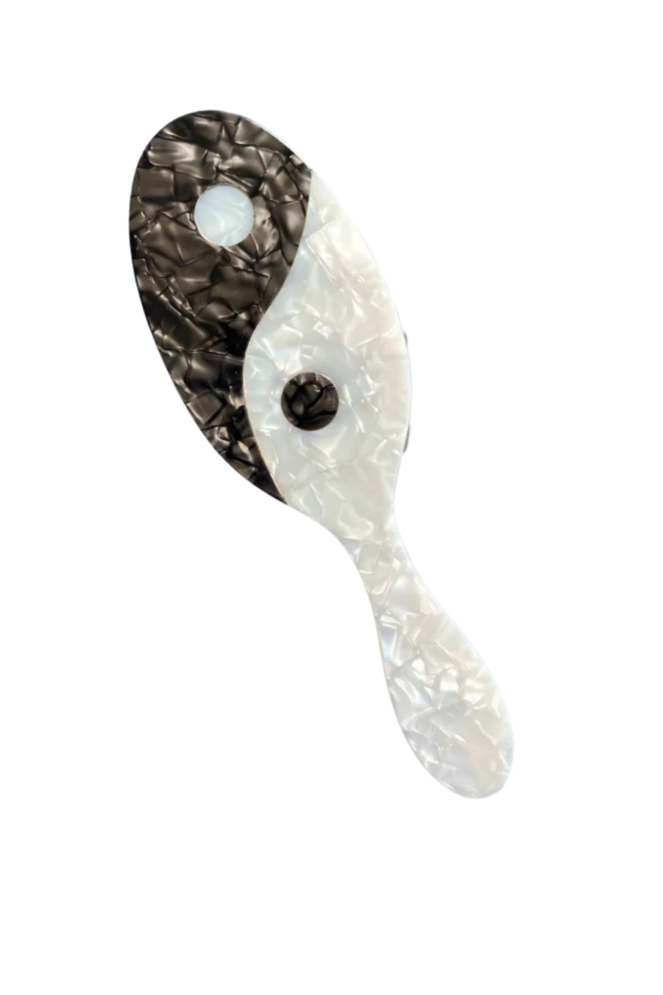 HAND PAINTED YIN YANG ACETATE DAILY HAIR BRUSH