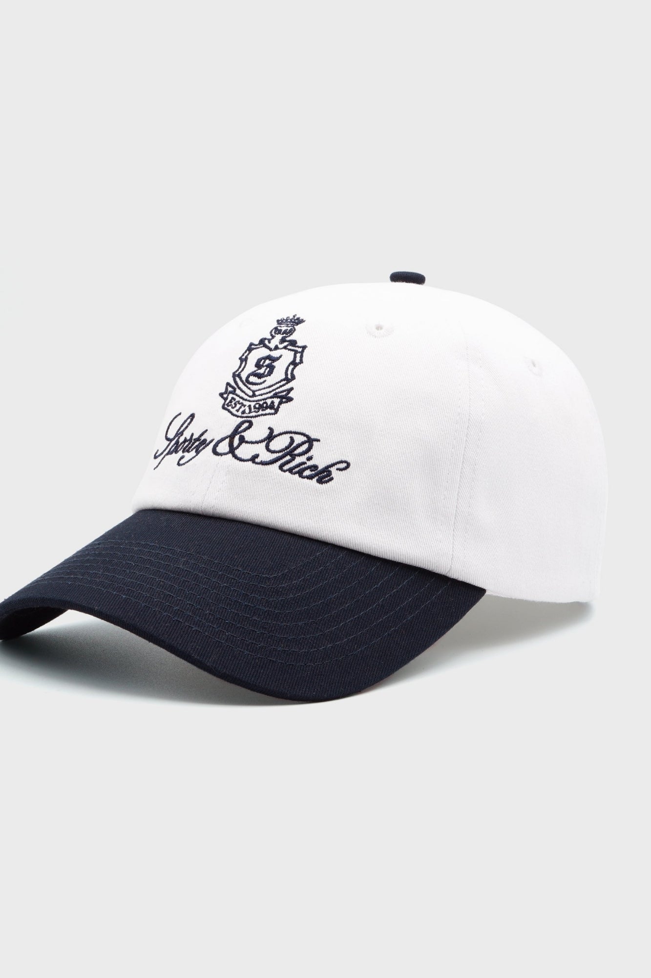 VENDOME WHITE DARK NAVY HAT