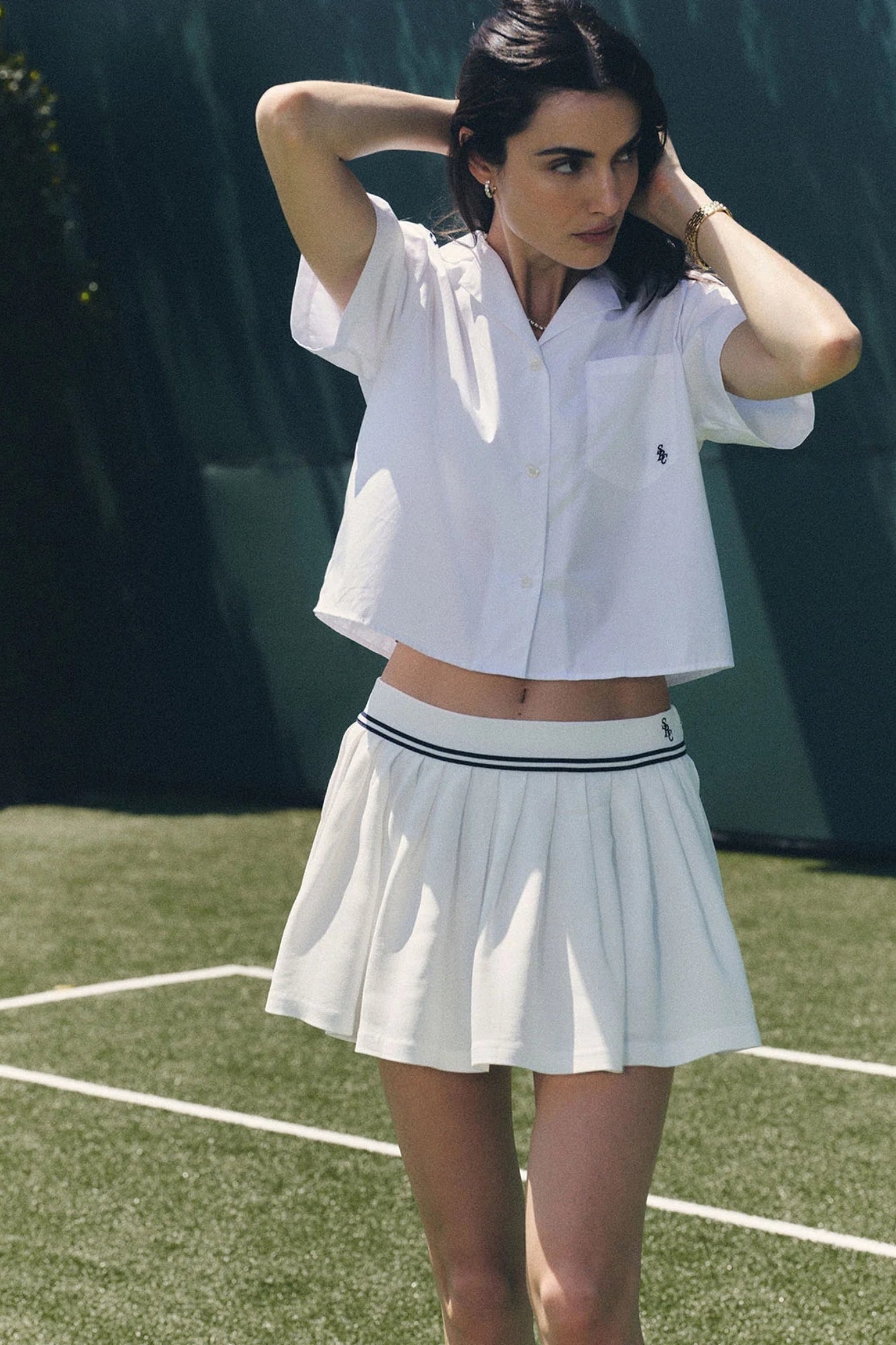 SRC LOGO ABIGAIL SKIRT WHITE