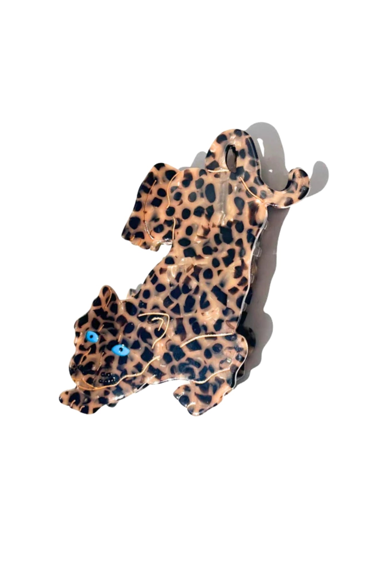 HAND PAINTED LEOPARD CLAW HAIR CLIP