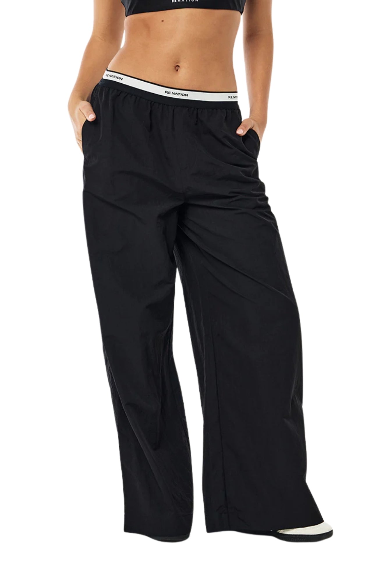 AVANT PANT IN BLACK AND WHISPER WHITE