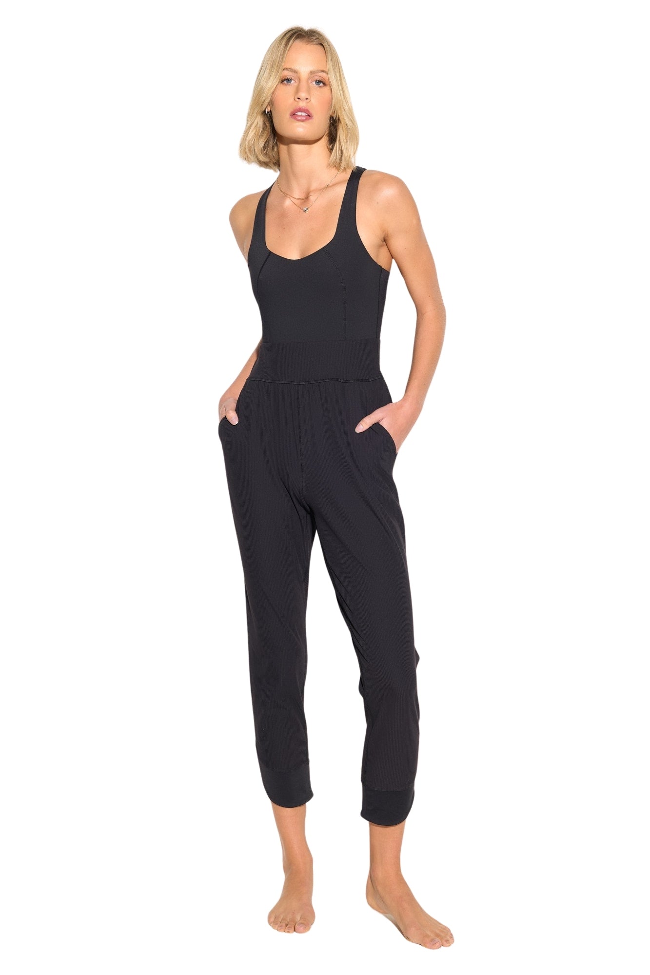 WANDER BLACK JUMPSUIT