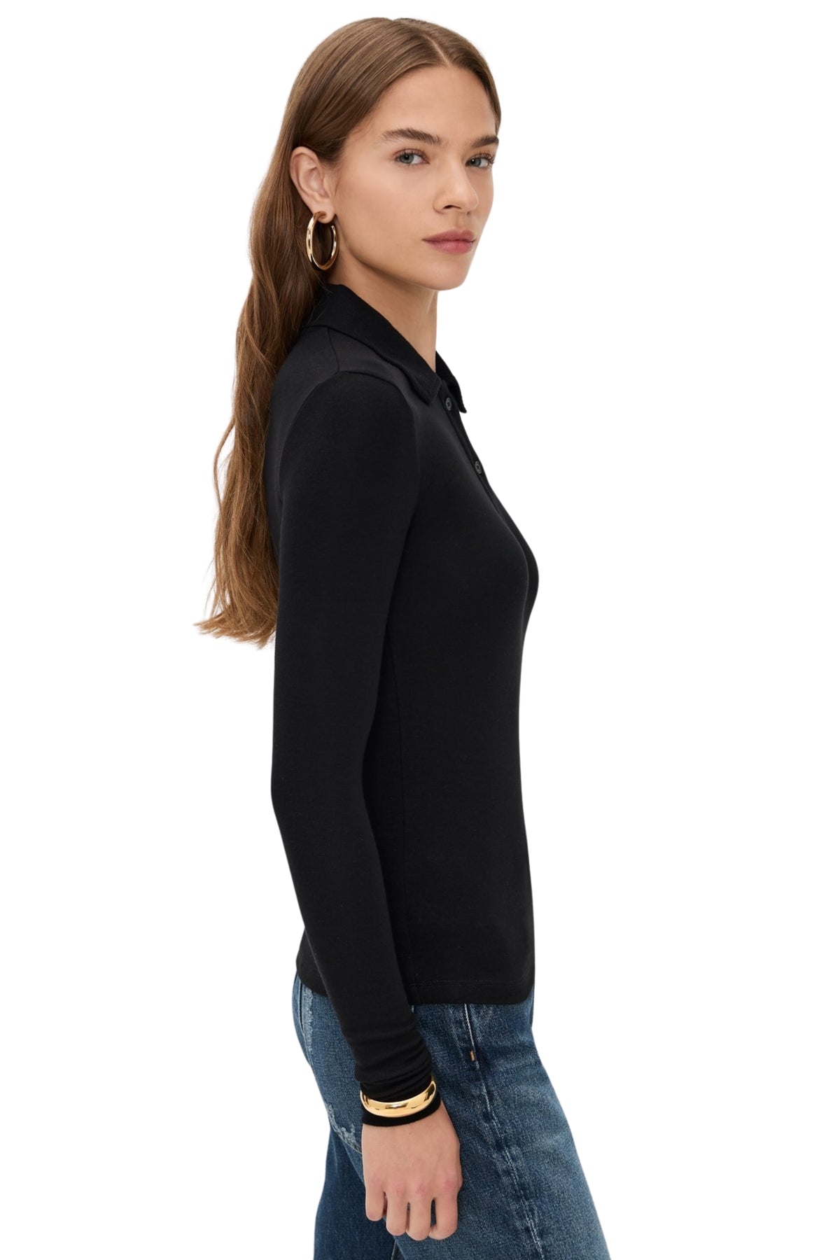 AMOS POLO IN BLACK