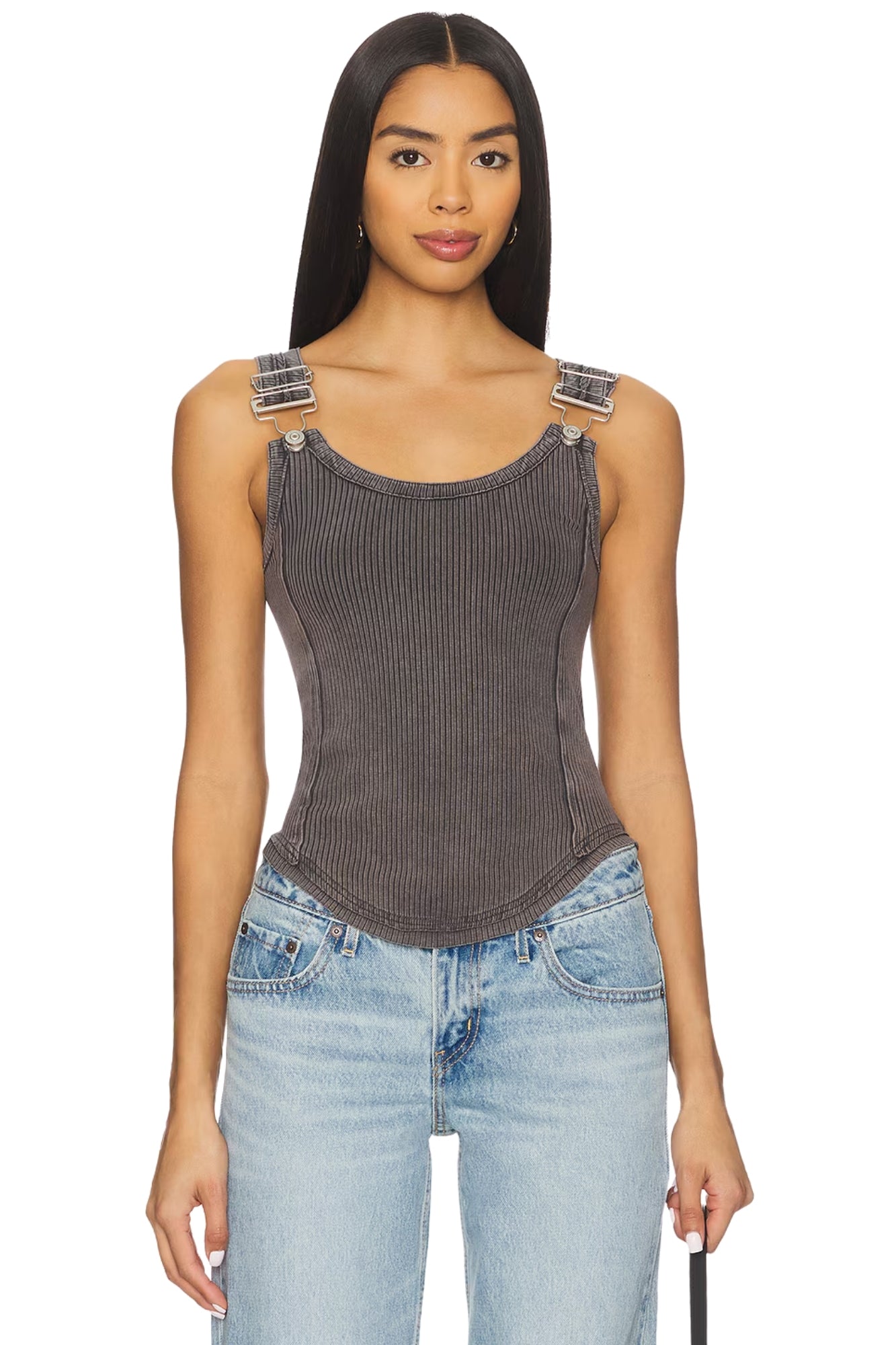 JAMIE BUCKLE TANK IN BLACK