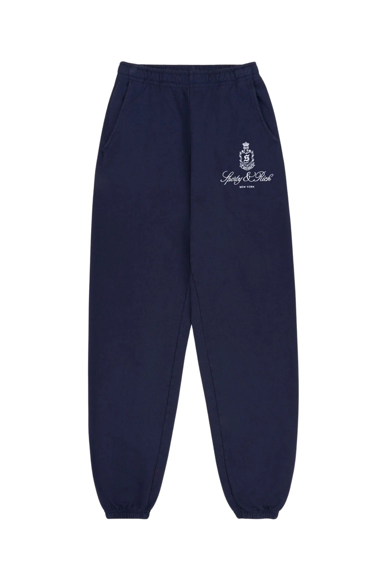 VENDOME EMBROIDERED DARK NAVY SWEATPANT