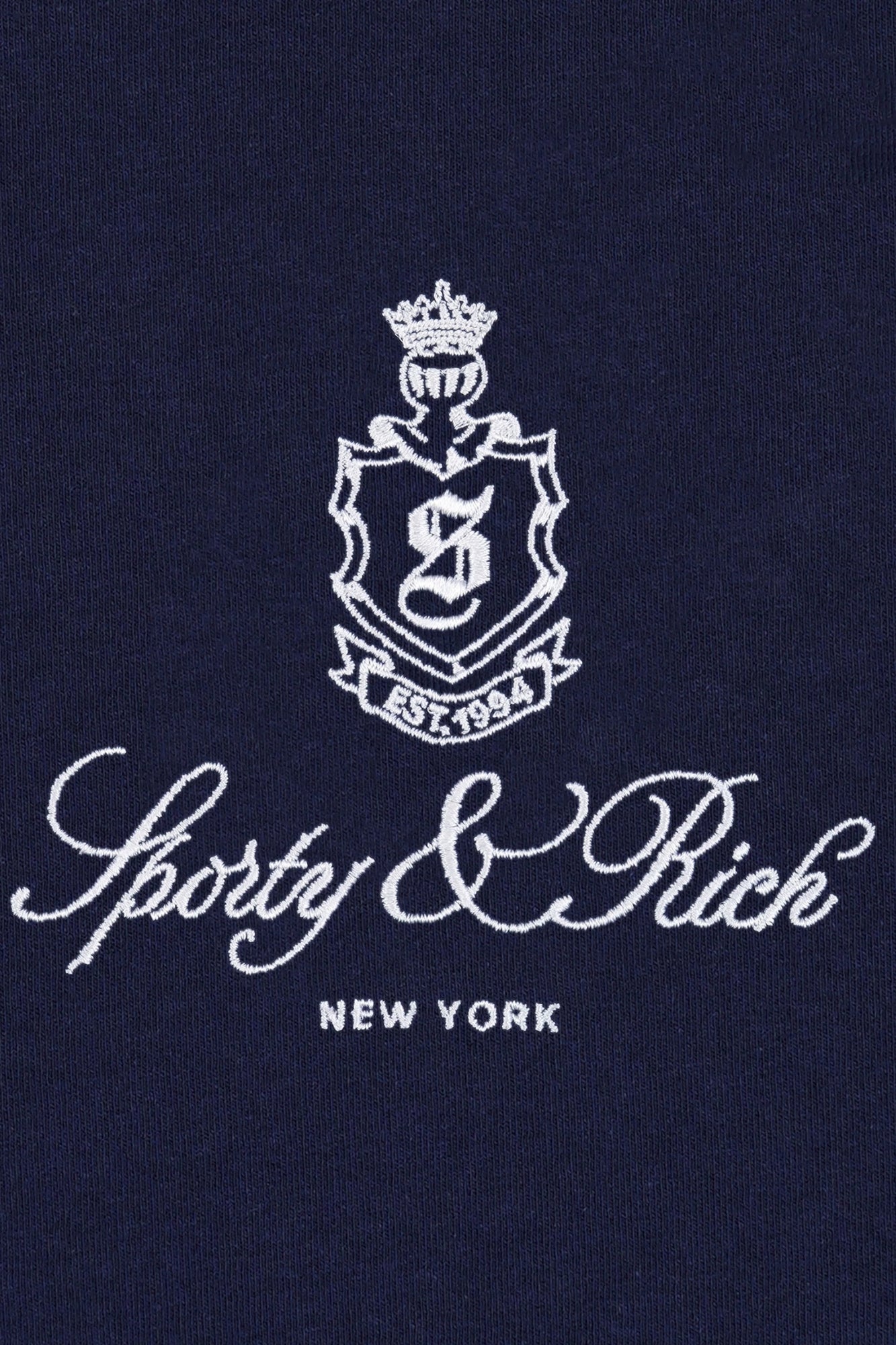 VENDOME EMBROIDERED DARK NAVY SWEATPANT