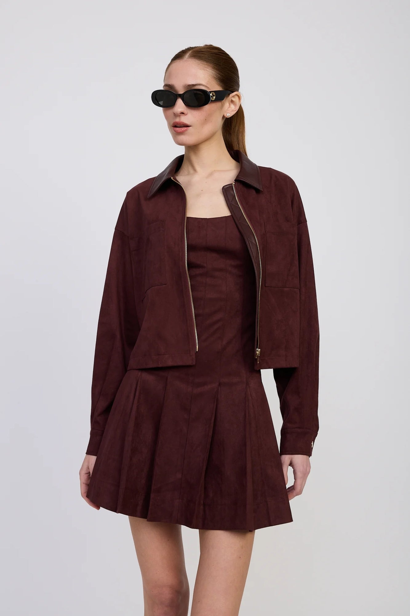 DELPHINE PLUM BROWN JACKET